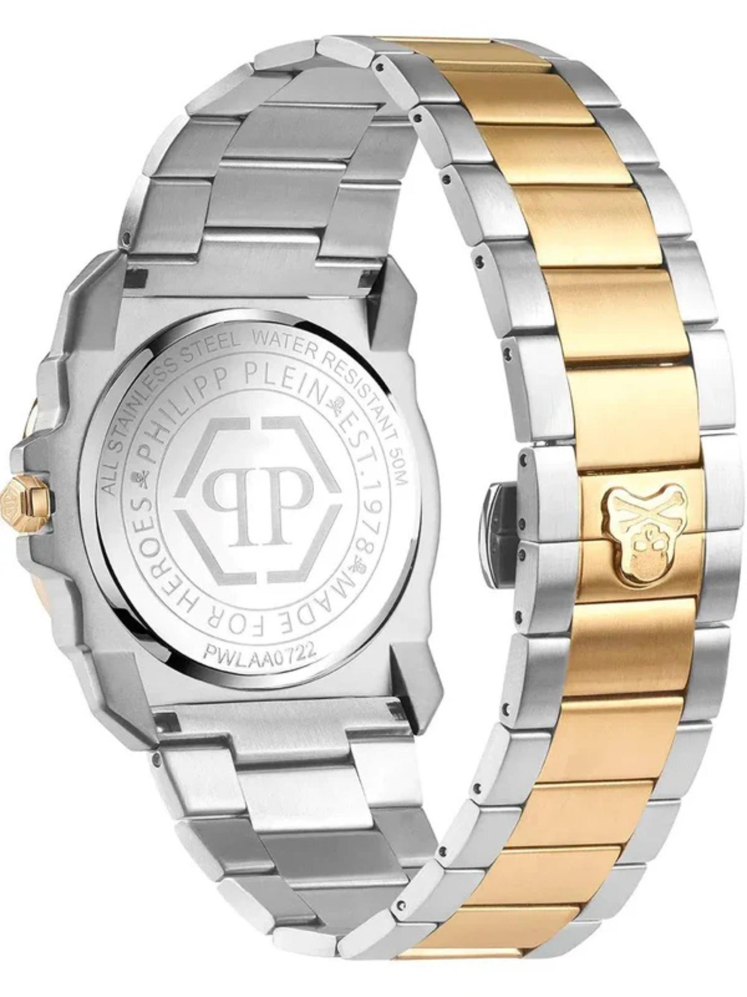 Philipp Plein Men 40 mm Size White Dial Analog Watch PWLAA0722