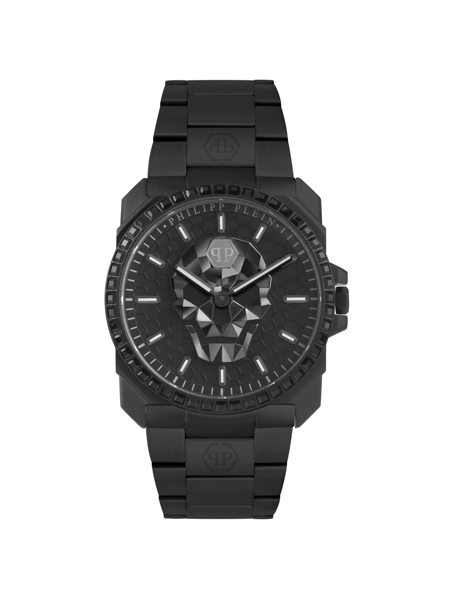 Philipp Plein Men 40 mm Size Black Dial Analog Watch PWLAA0922