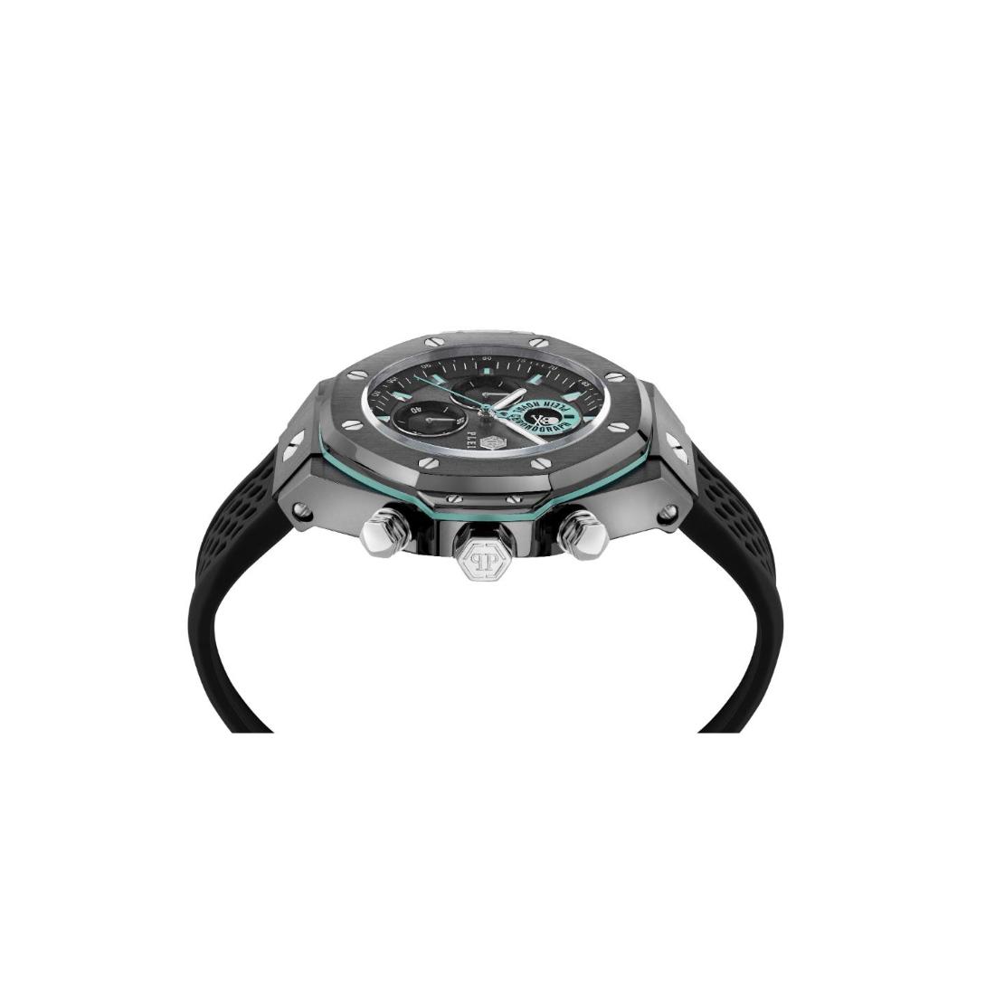 Philipp Plein Newness 45 mm Grey Dial Men Chrono Watch PWLFA0125