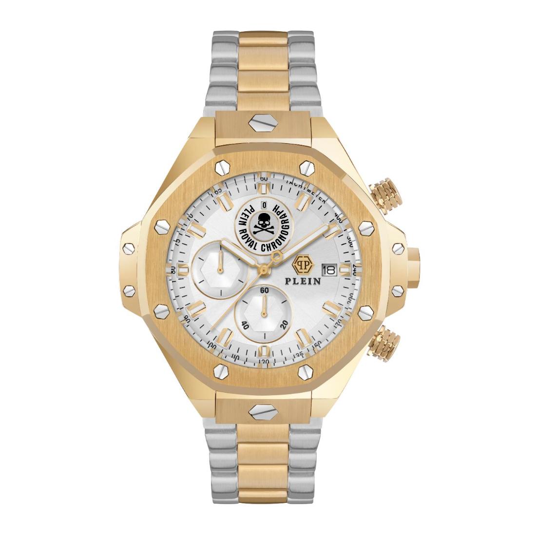 Philipp Plein Newness 45 mm Silver Dial Men Chrono Watch- PWLFA0525