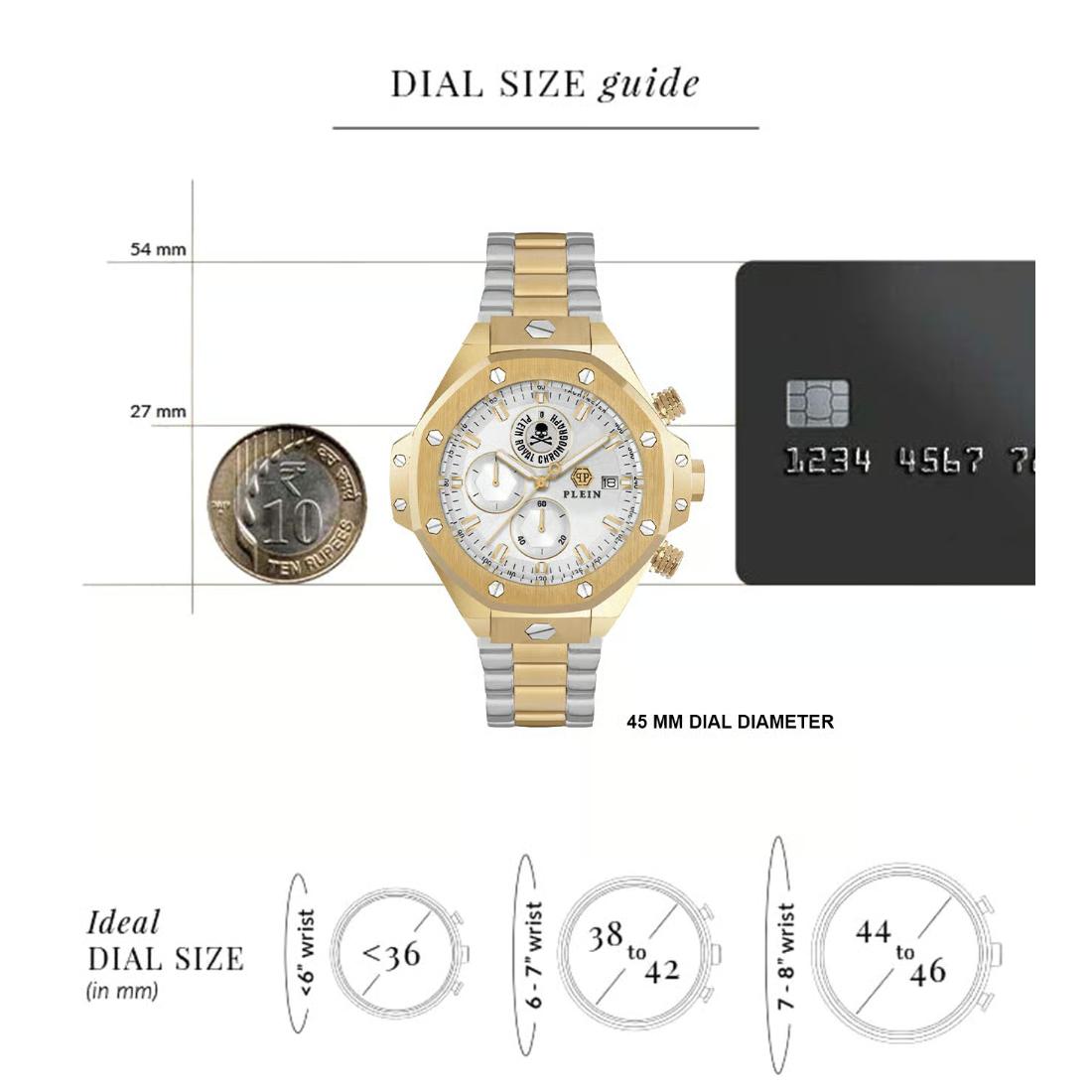 Philipp Plein Newness 45 mm Silver Dial Men Chrono Watch PWLFA0525