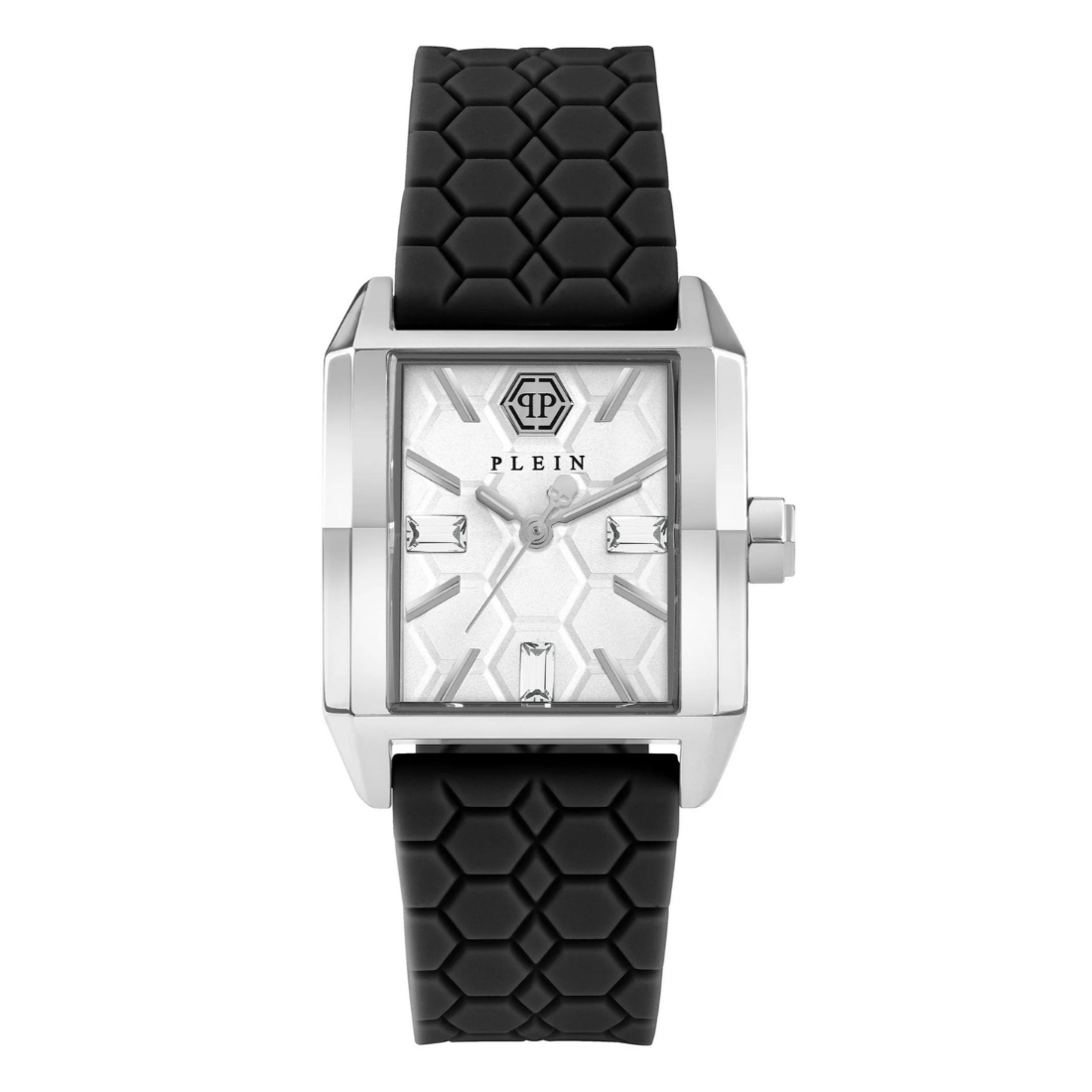 Philipp Plein Women 29.5 x 37.5 mm Size Silver Dial Analog Watch PWMAA0122