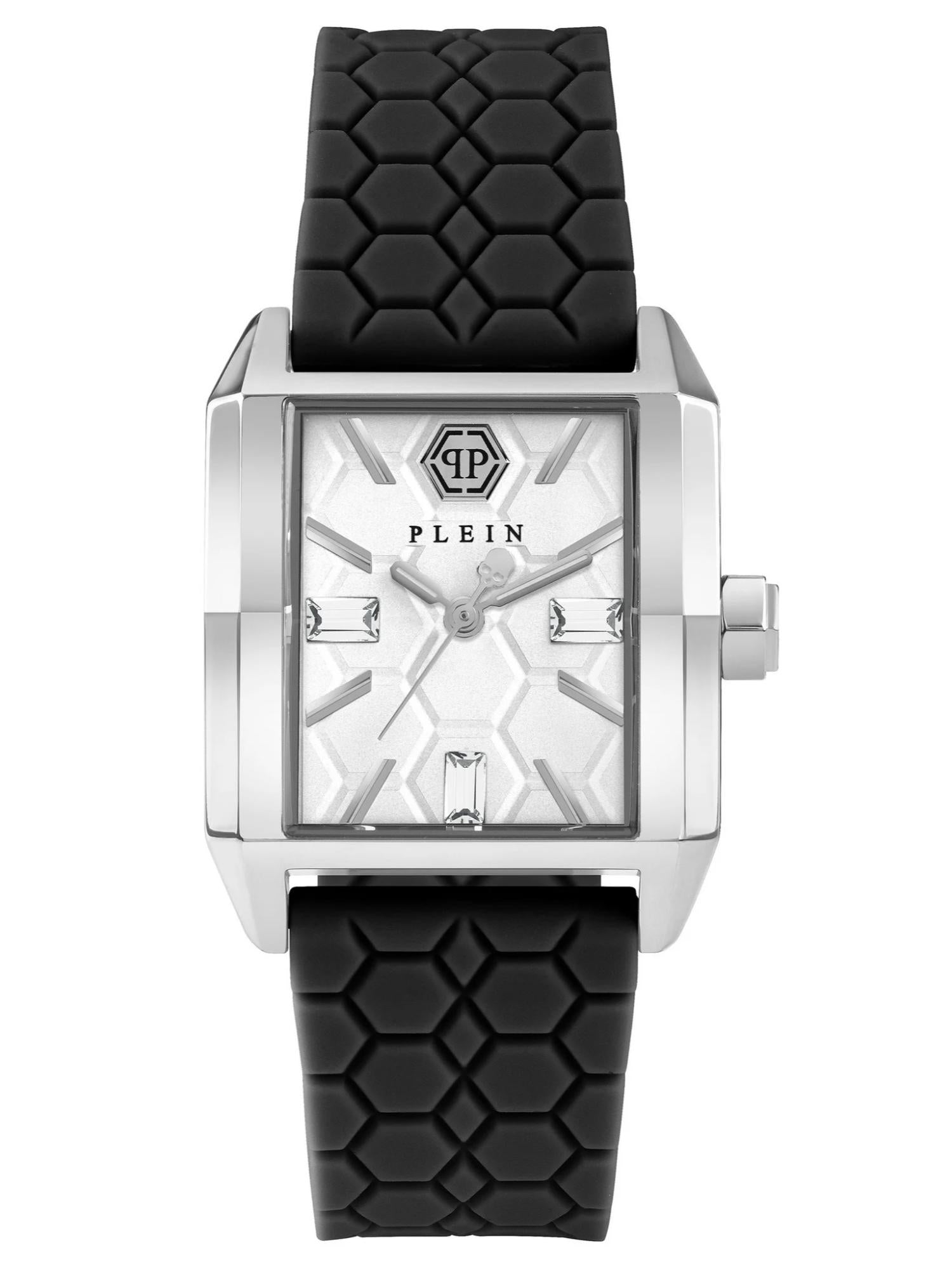 Philipp Plein Women 29.5 x 37.5 mm Size Silver Dial Analog Watch PWMAA0122
