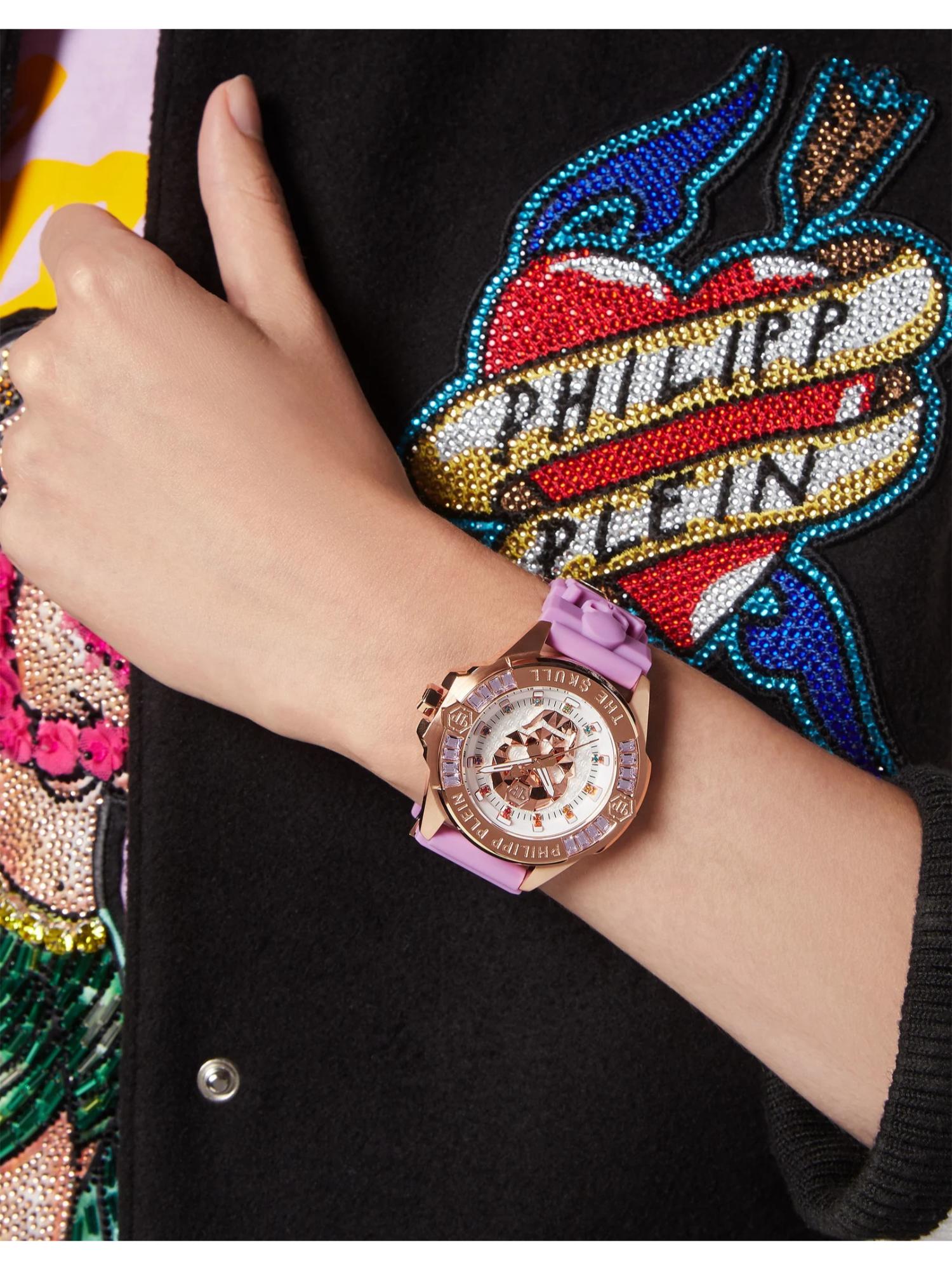 Philipp Plein Unisex 41 mm Size White Dial Analog Watch PWNAA0222