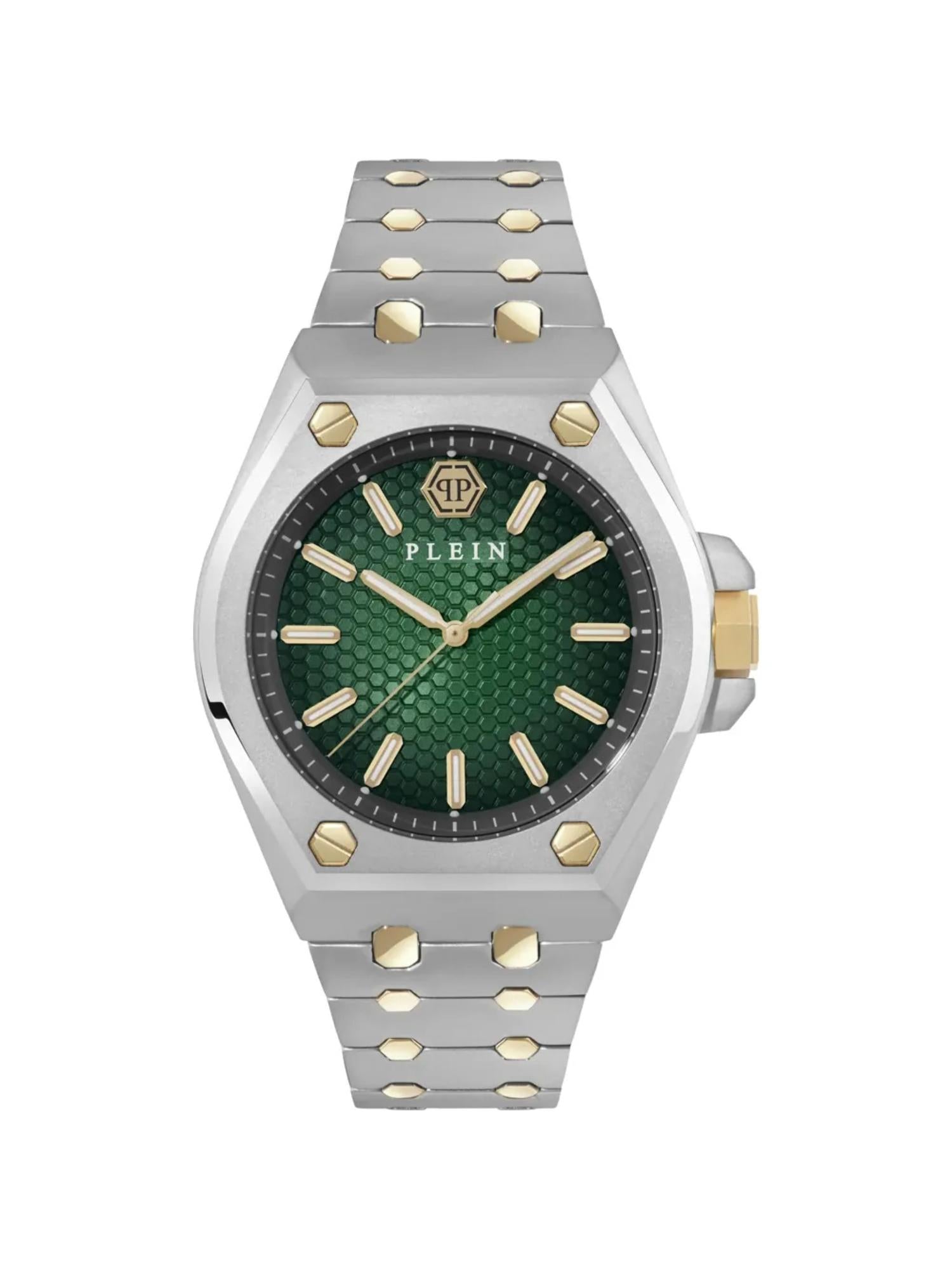 Philipp Plein Men 43 mm Size Green Dial Analog Watch PWPMA0224