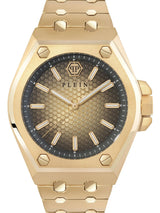 Philipp Plein Men 43 mm Size Gold Dial Analog Watch PWPMA0324