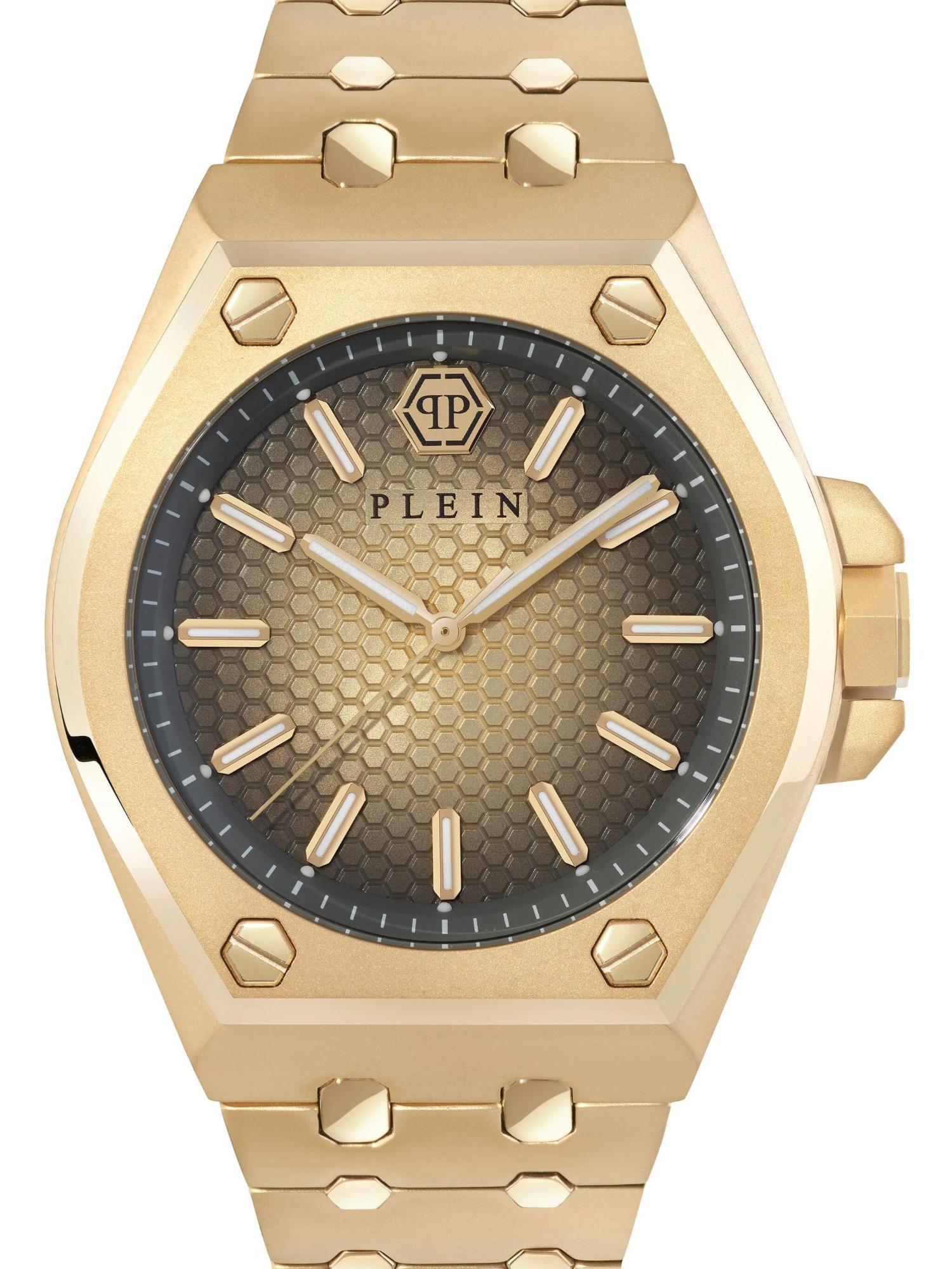 Philipp Plein Men 43 mm Size Gold Dial Analog Watch PWPMA0324