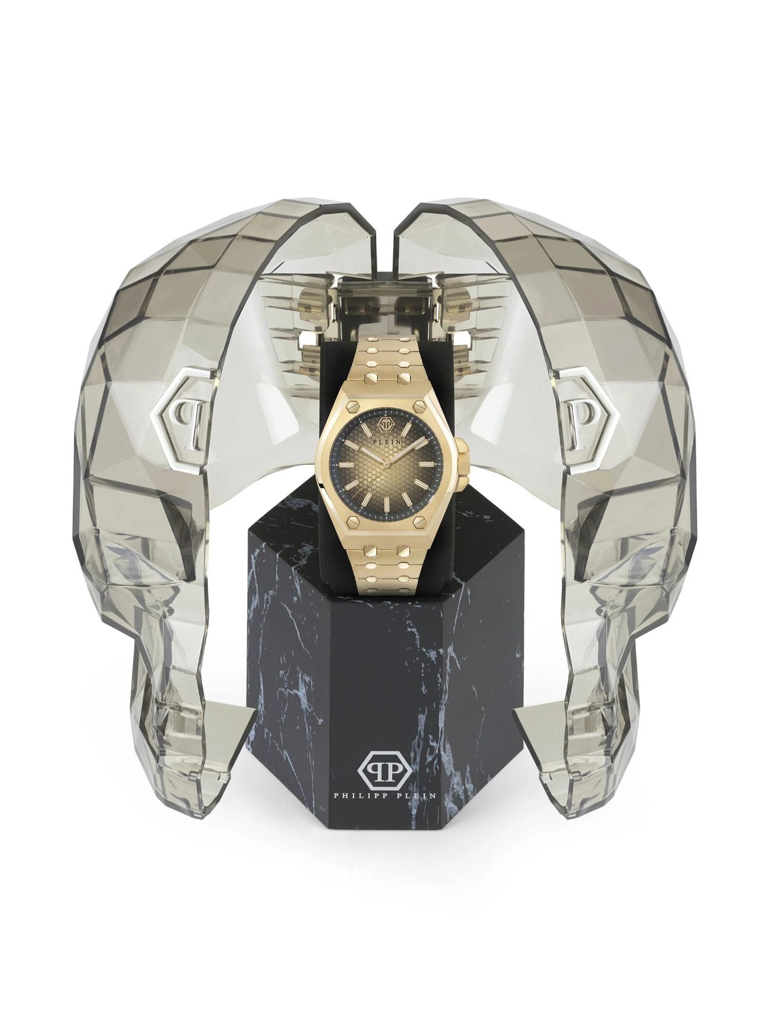 Philipp Plein Men 43 mm Size Gold Dial Analog Watch PWPMA0324