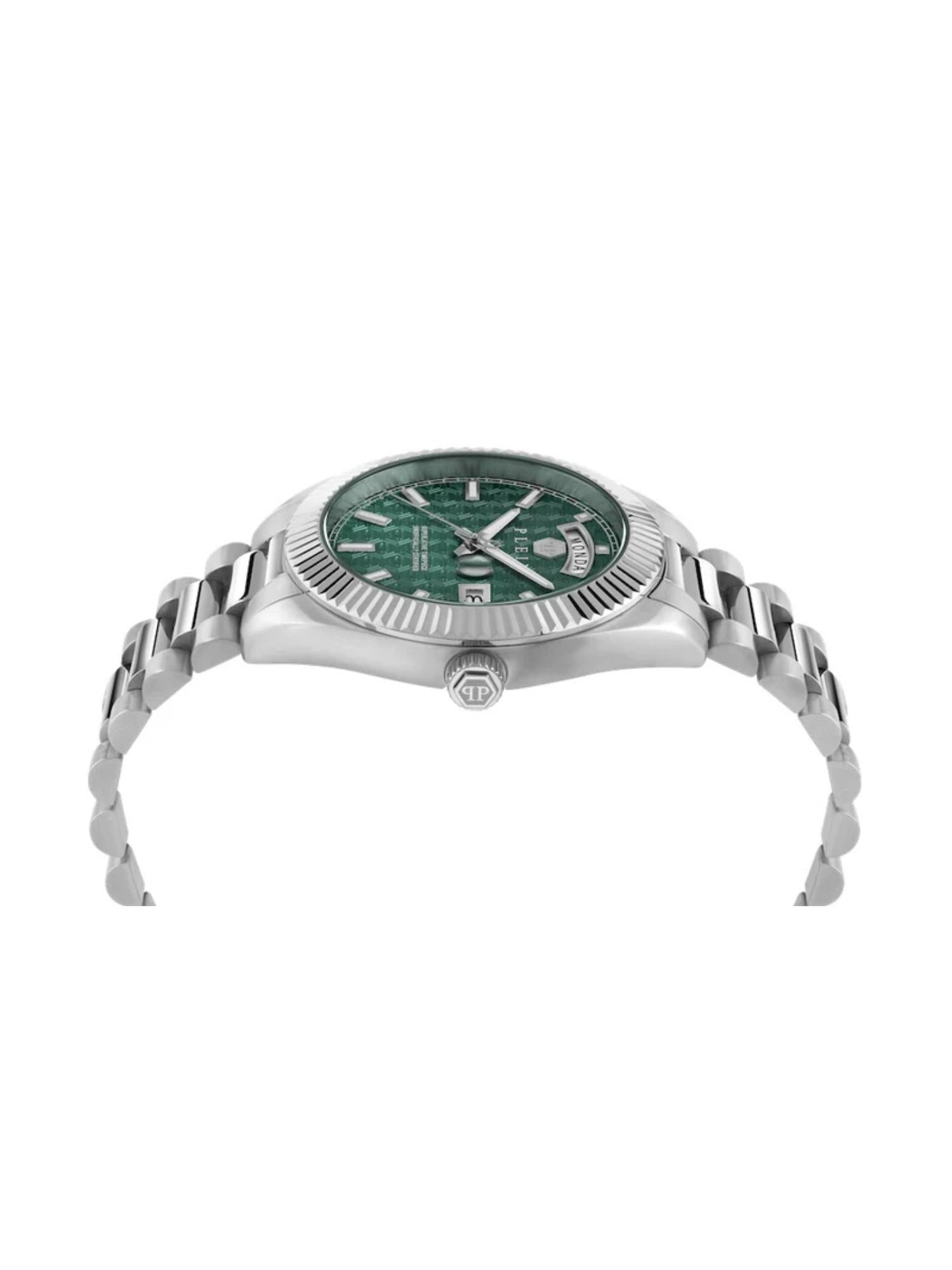 Philipp Plein Men 42 mm Size Green Dial Analog Watch PWPNA0124
