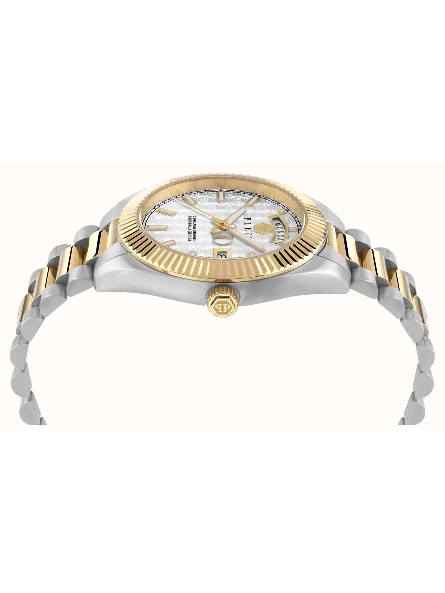 Philipp Plein Men 42 mm Size Silver Dial Analog Watch PWPNA0324