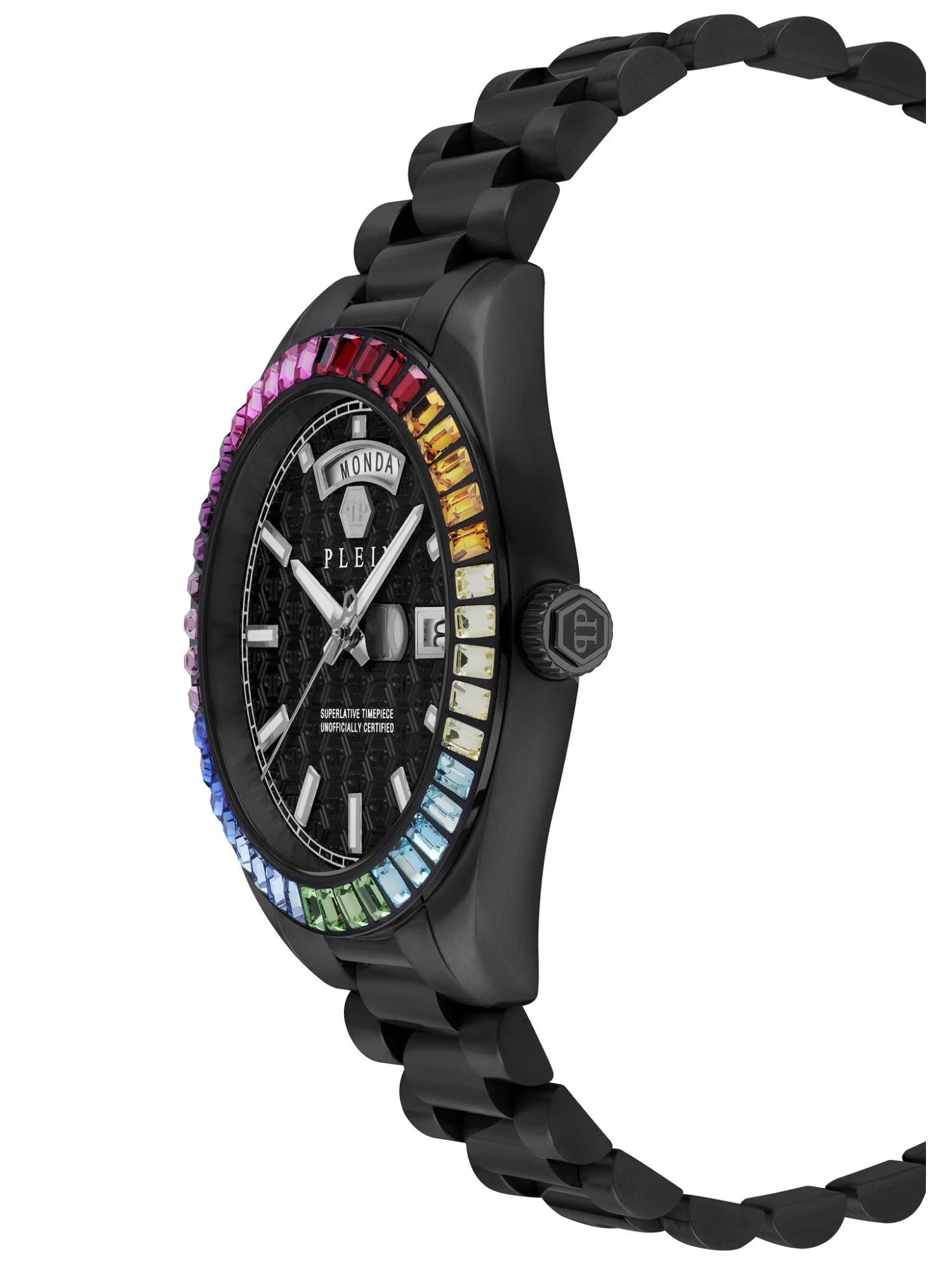 Philipp Plein Men 42 mm Size Black Dial Analog Watch PWPNA0624