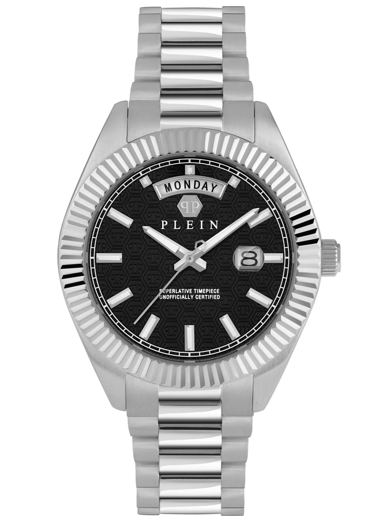 Philipp Plein Men 42 mm Size Black Dial Analog Watch PWPNA0824
