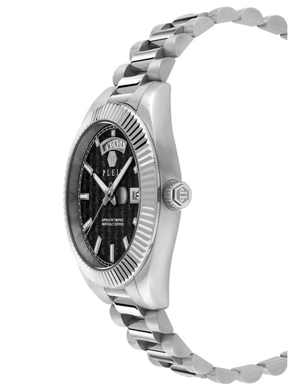 Philipp Plein Men 42 mm Size Black Dial Analog Watch - PWPNA0824