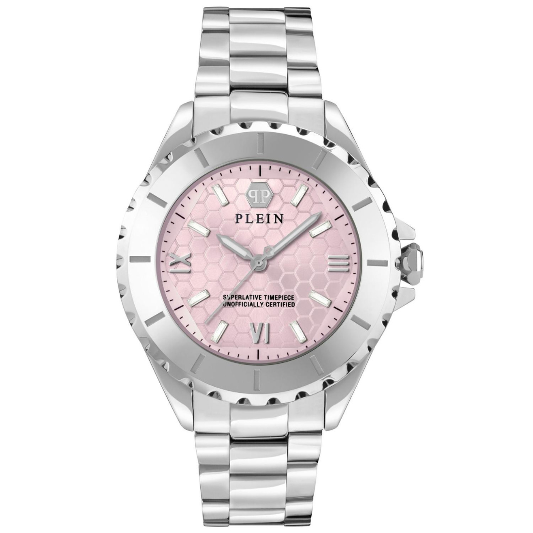 Philipp Plein Women 38 mm Size Pink Dial Analog Watch PWPOA0324