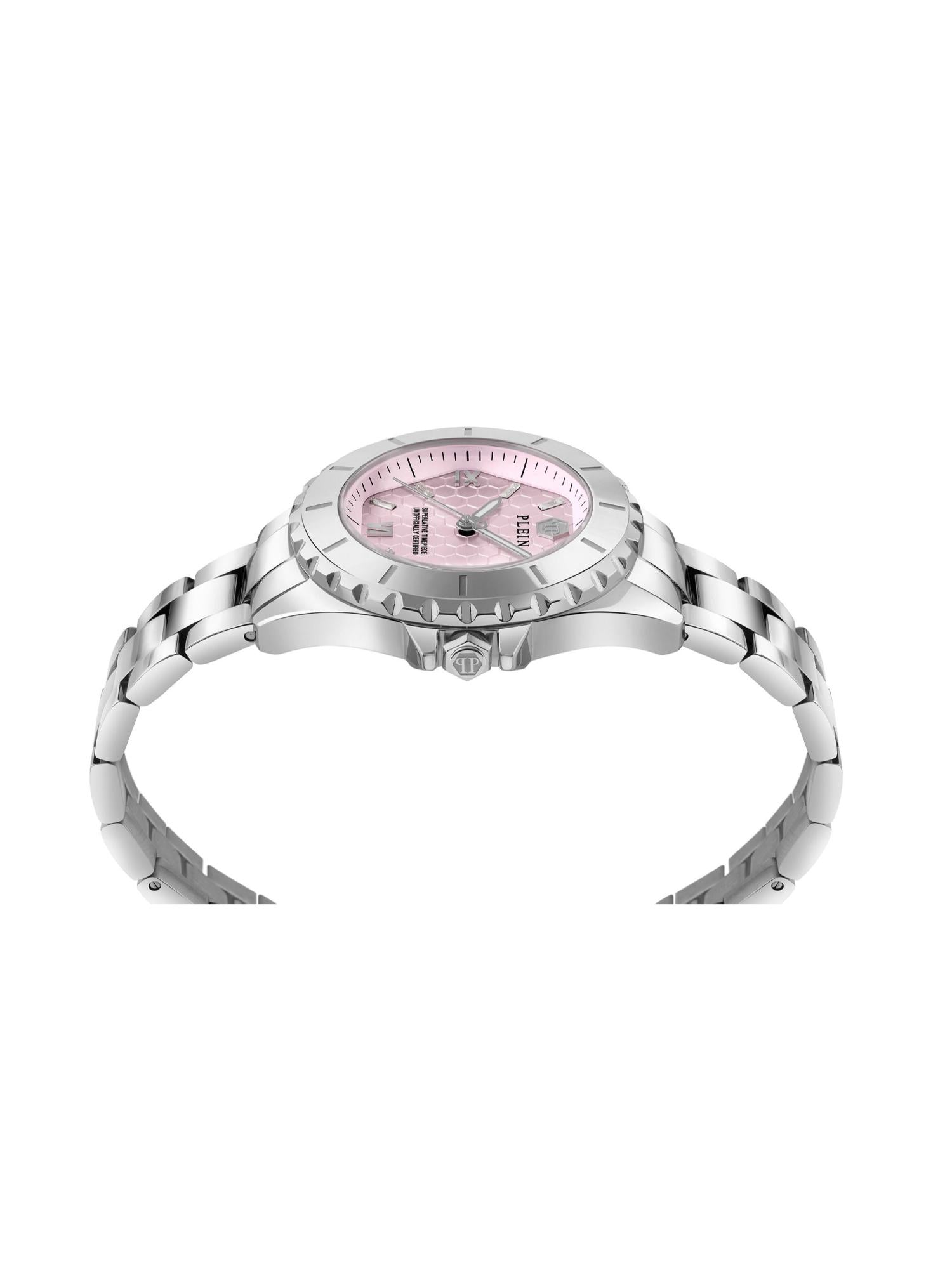 Philipp Plein Women 38 mm Size Pink Dial Analog Watch PWPOA0324