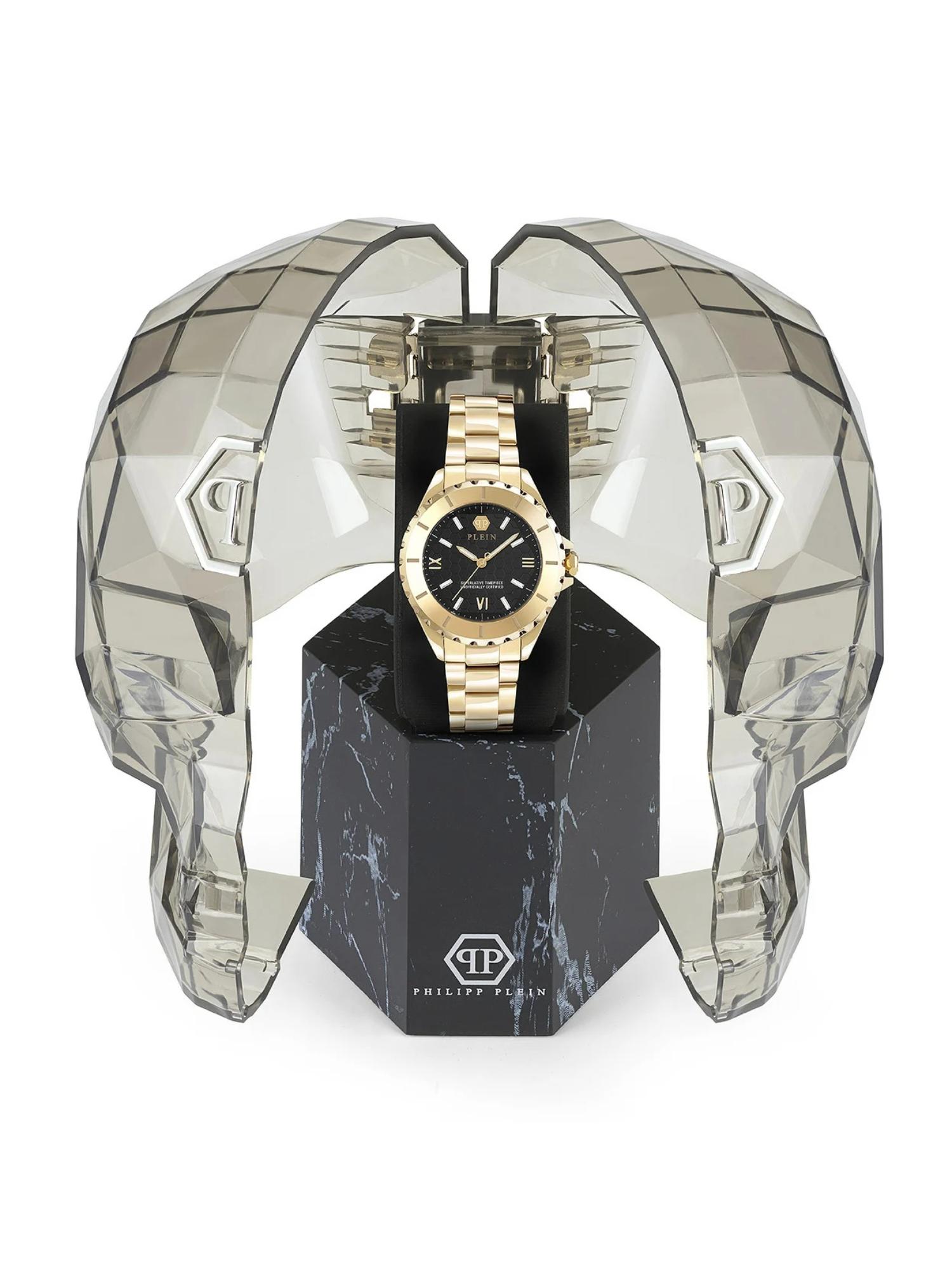Philipp Plein Women 38 mm Size Black Dial Analog Watch PWPOA0524