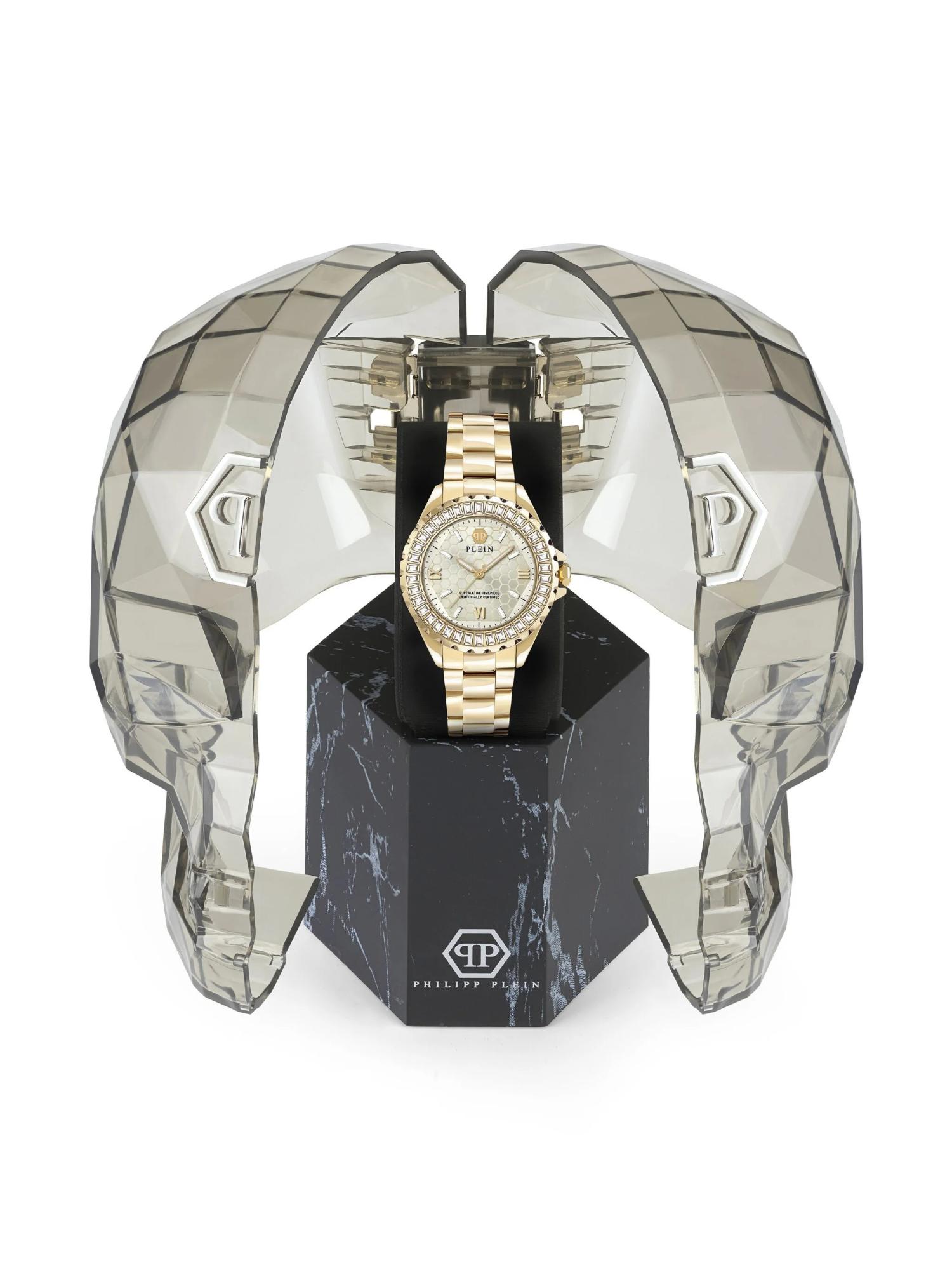 Philipp Plein Women 38 mm Size Gold Dial Analog Watch PWPOA0624