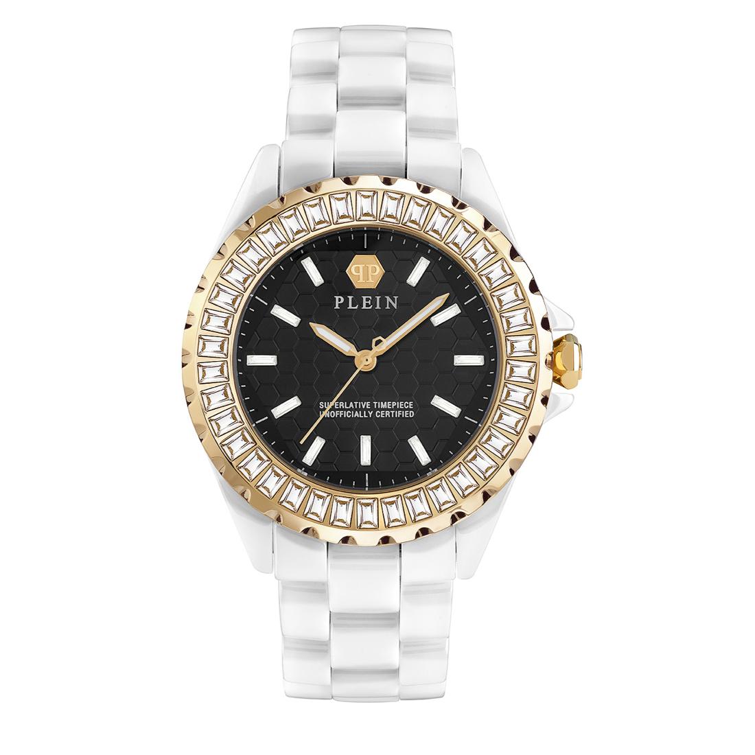 Philipp Plein Date Superlative 38 mm Black Dial Analog Women Watch- PWPPA0224