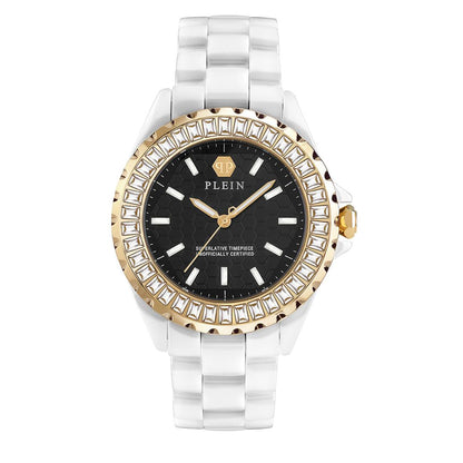 Philipp Plein Date Superlative 38 mm Black Dial Analog Women Watch- PWPPA0224