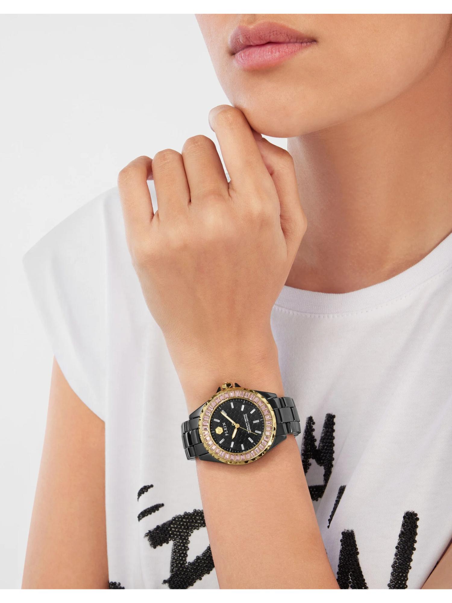 Philipp Plein Women 38 mm Size Black Dial Analog Watch PWPPA0324