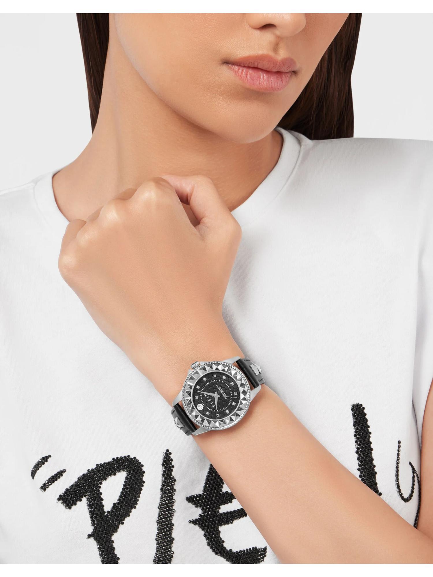 Philipp Plein Women 38 mm Size Black Dial Analog Watch PWPQA0124