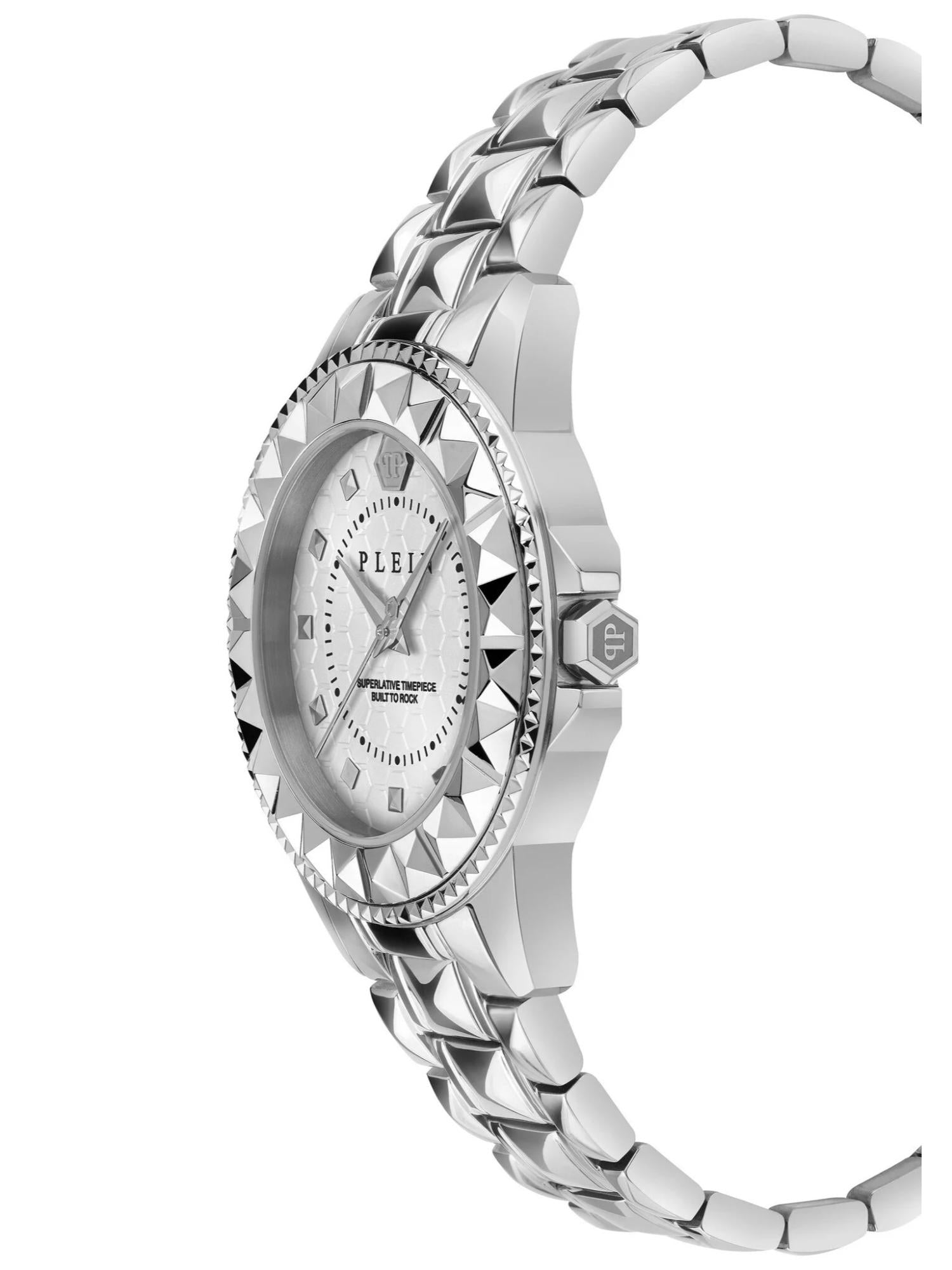 Philipp Plein Women 38 mm Size Silver Dial Analog Watch PWPQA0324