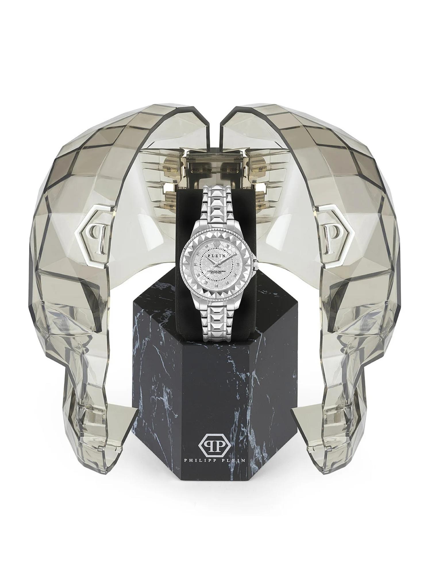 Philipp Plein Women 38 mm Size Silver Dial Analog Watch PWPQA0324