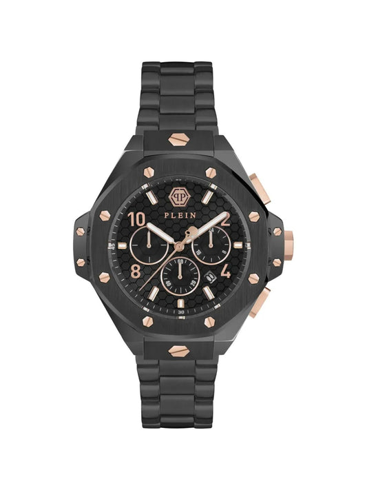 Philipp Plein Men 46 mm Size Black Dial Analog Watch - PWPRA0424