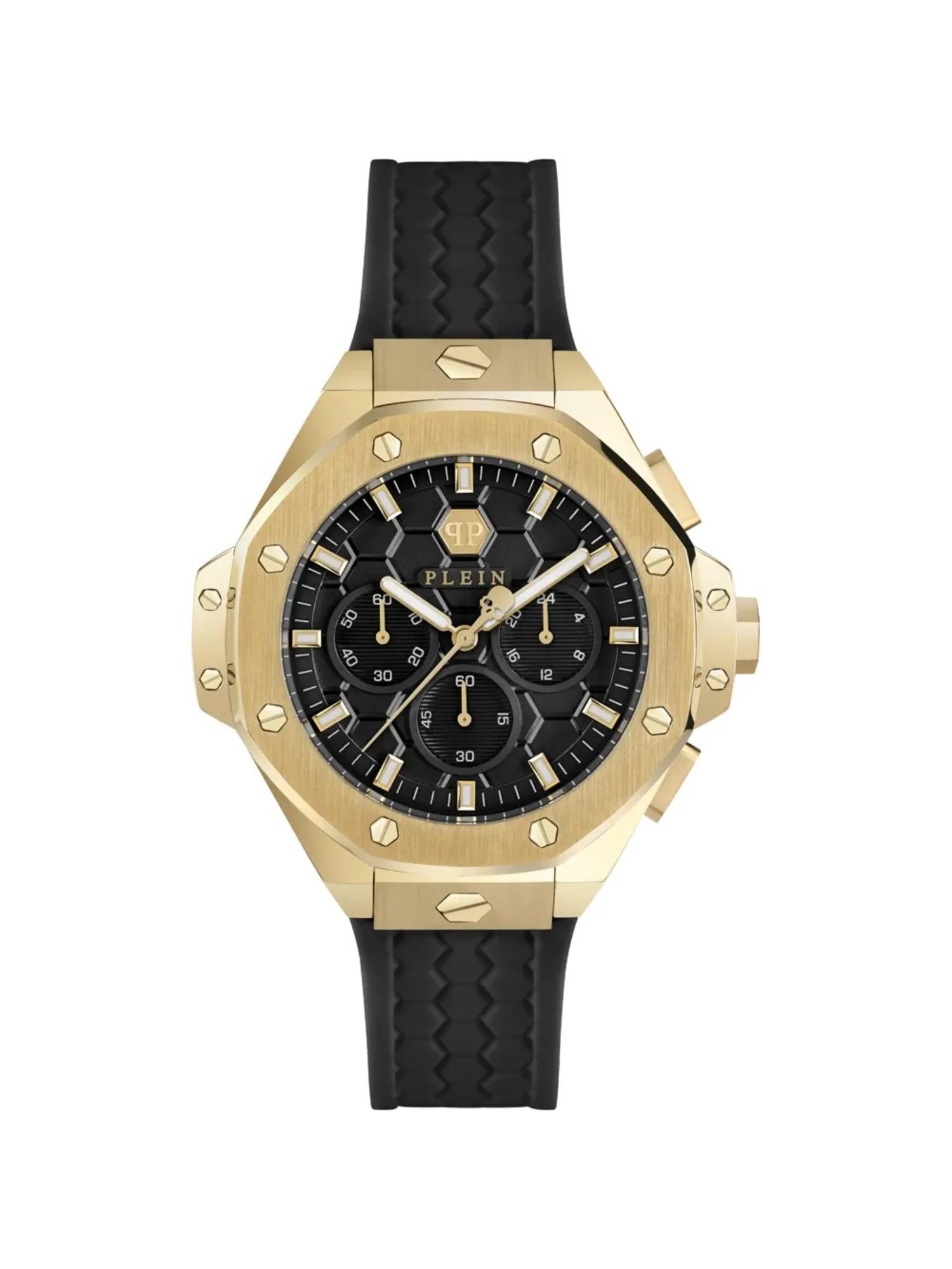 Philipp Plein Unisex 42 mm Size Black Dial Analog Watch PWPSA0124