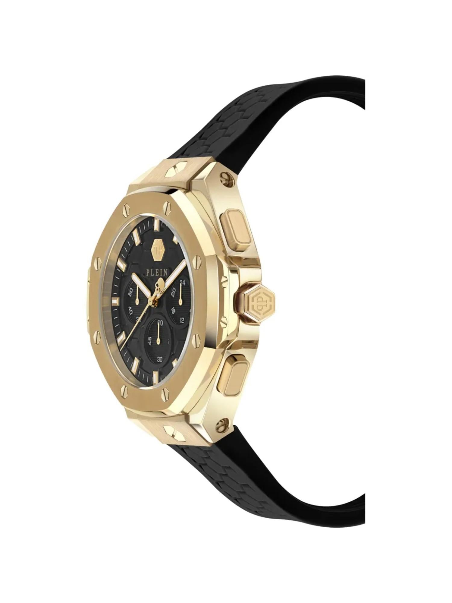 Philipp Plein Unisex 42 mm Size Black Dial Analog Watch PWPSA0124