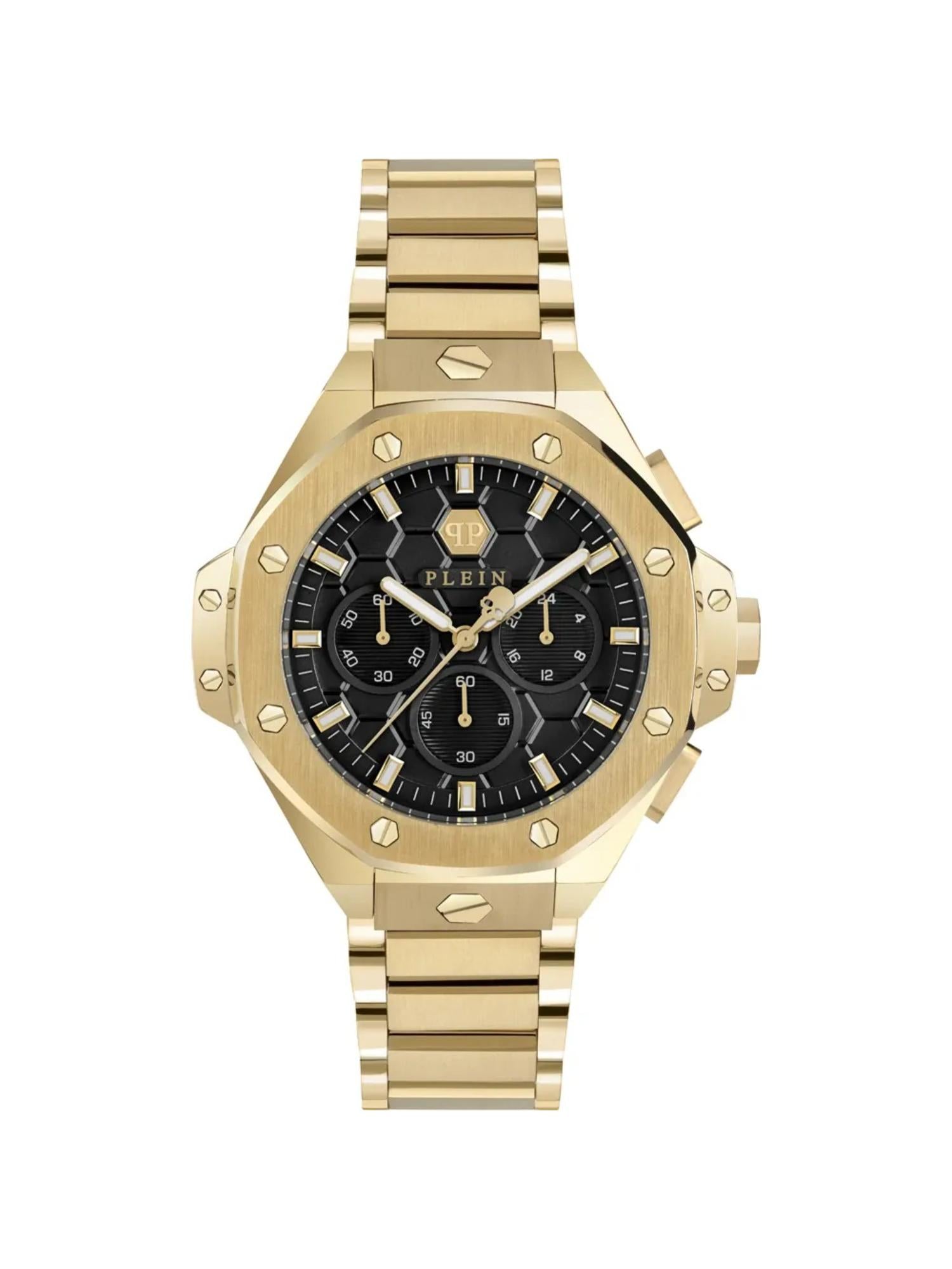 Philipp Plein Unisex 42 mm Size Black Dial Analog Watch PWPSA0424