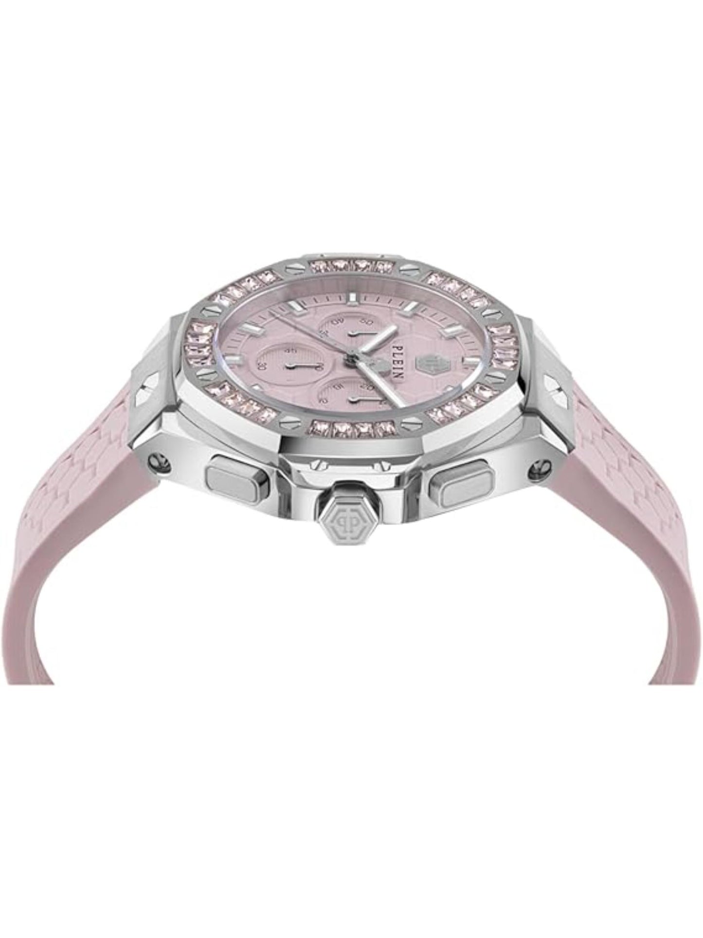 Philipp Plein Women 42 mm Size Pink Dial Analog Watch - PWPSA0524