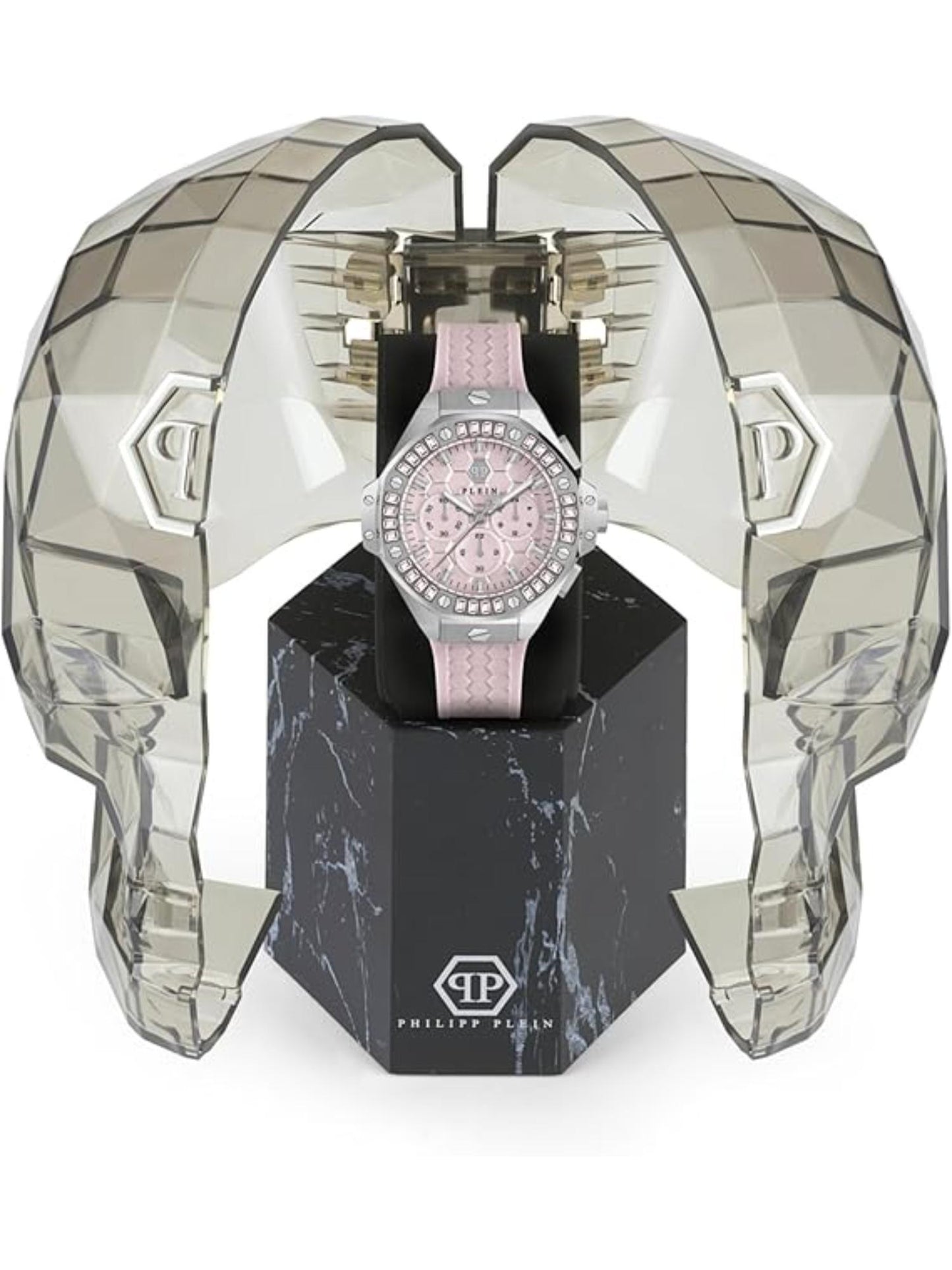 Philipp Plein Women 42 mm Size Pink Dial Analog Watch - PWPSA0524