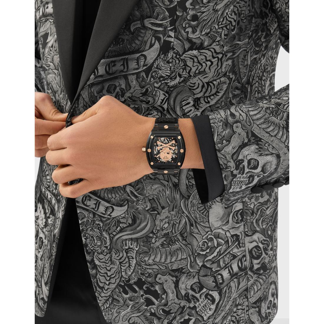 Philipp Plein Date Superlative 44 mm Black Dial Analog Men Watch- PWPTA0424