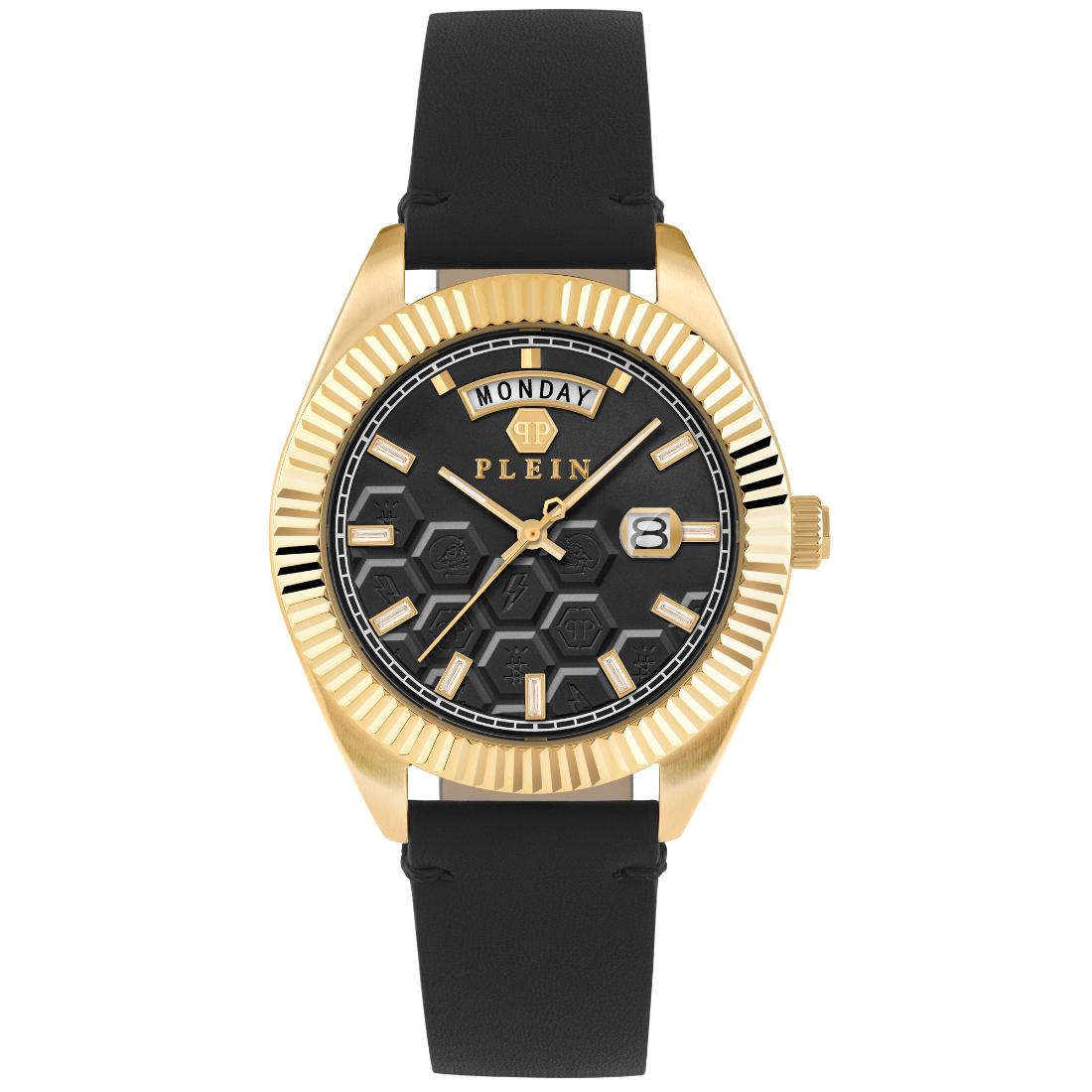 Philipp Plein Date Superlative 42 mm Black Dial Analog Men Watch PWPVA0224