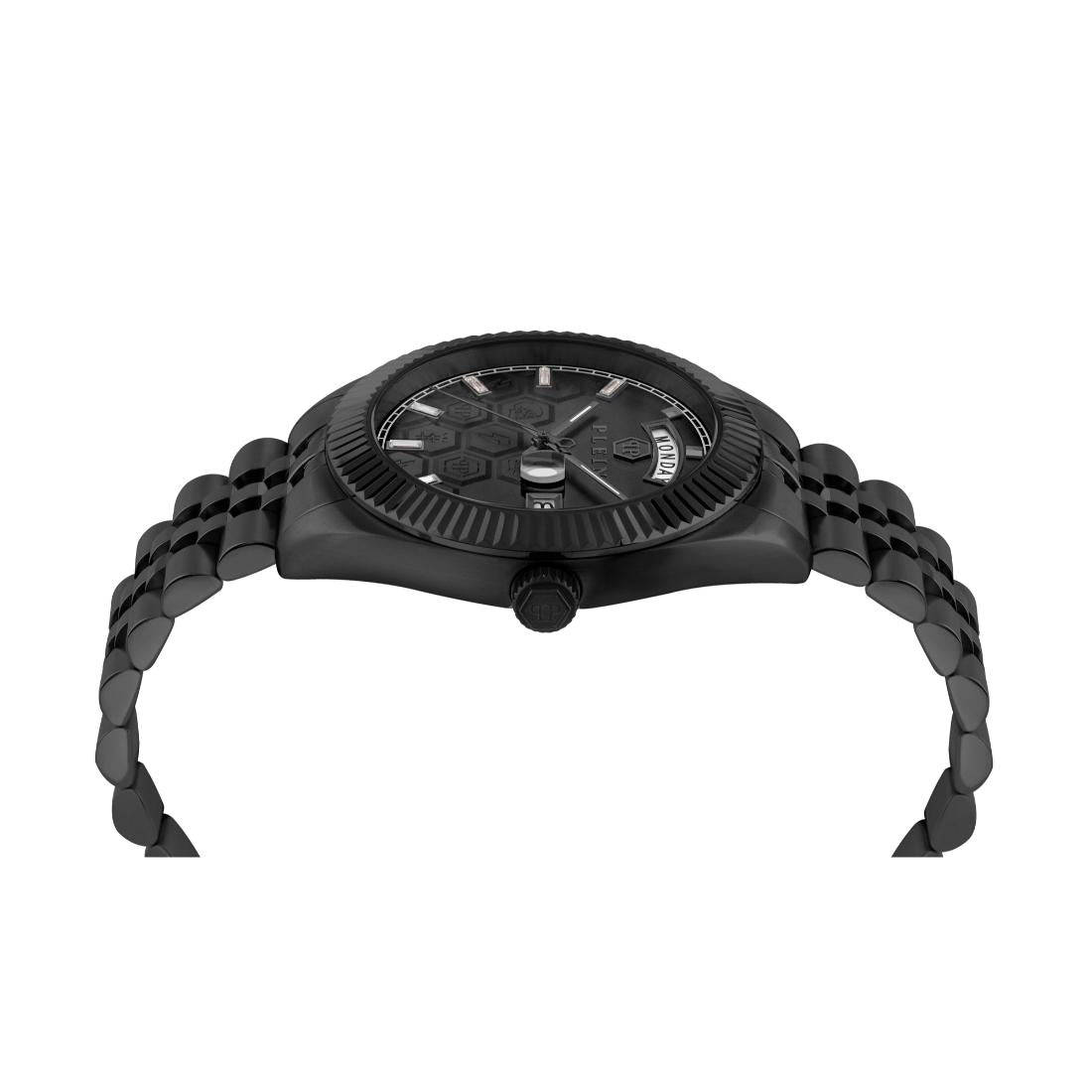 Philipp Plein Date Superlative 42 mm Black Dial Analog Men Watch- PWPVA0624