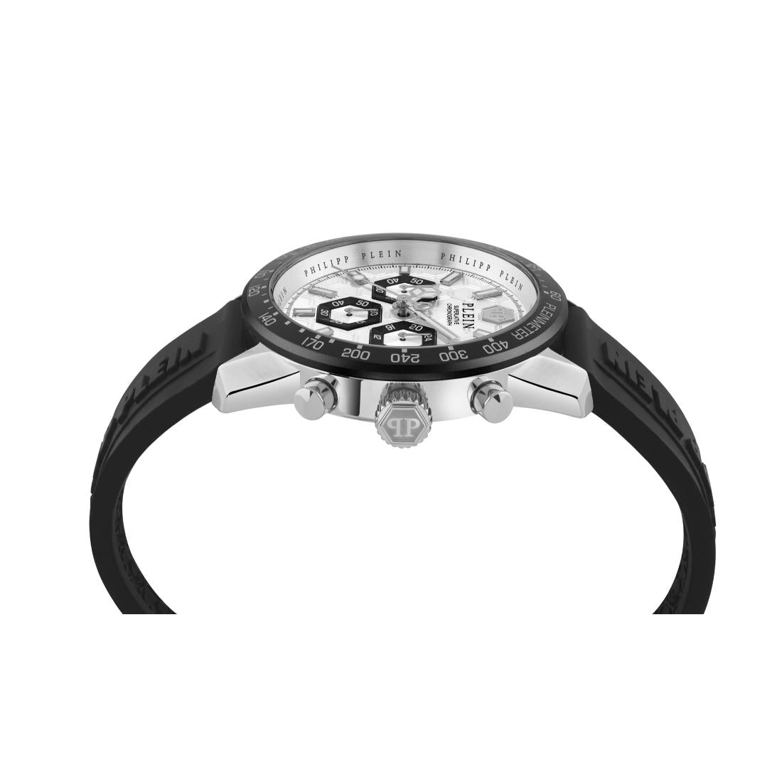 Philipp Plein Date Superlative 44 mm Silver Dial Analog Men Watch PWPYA0124