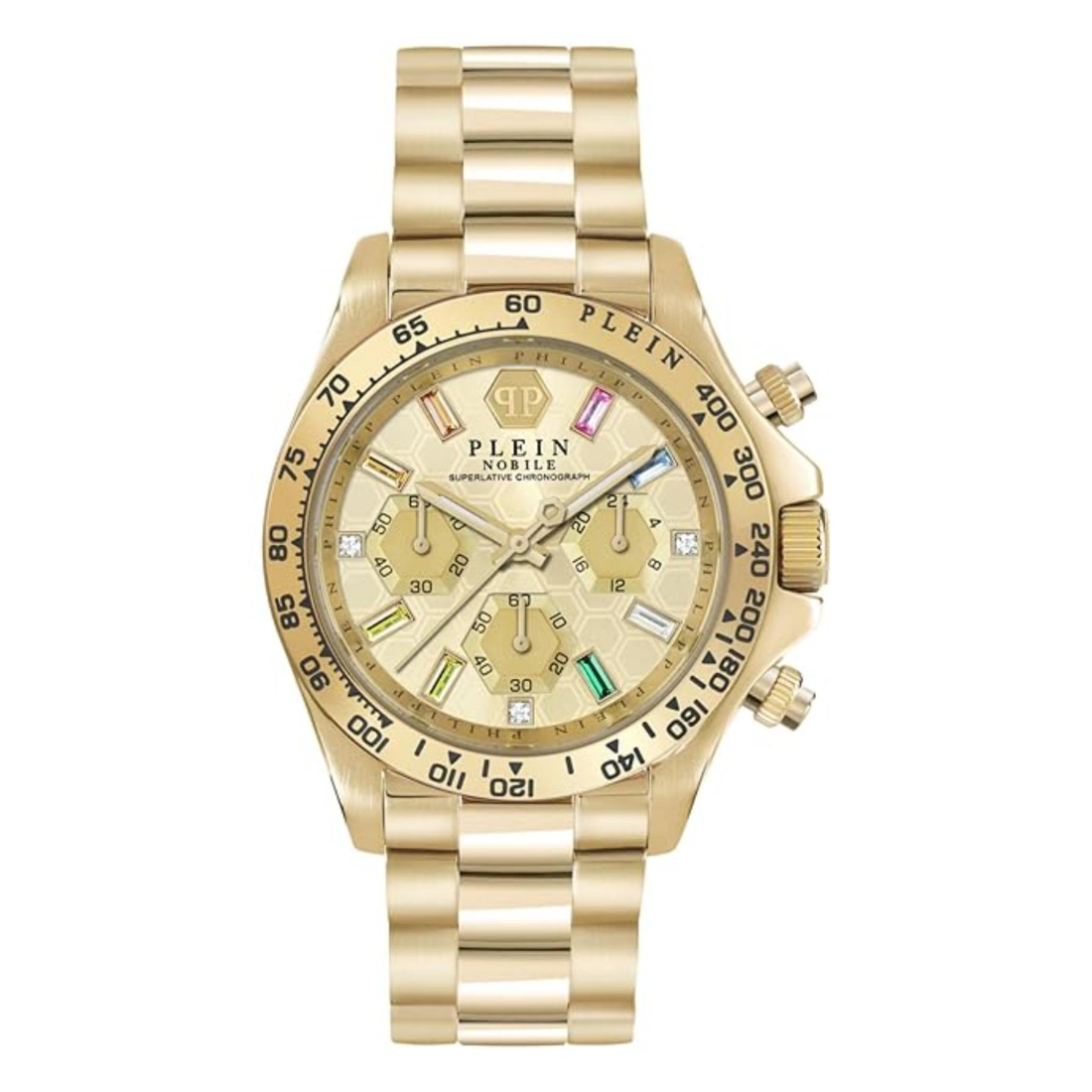 Philipp Plein Women 38 mm Size Gold Dial Analog Watch PWSBA0223