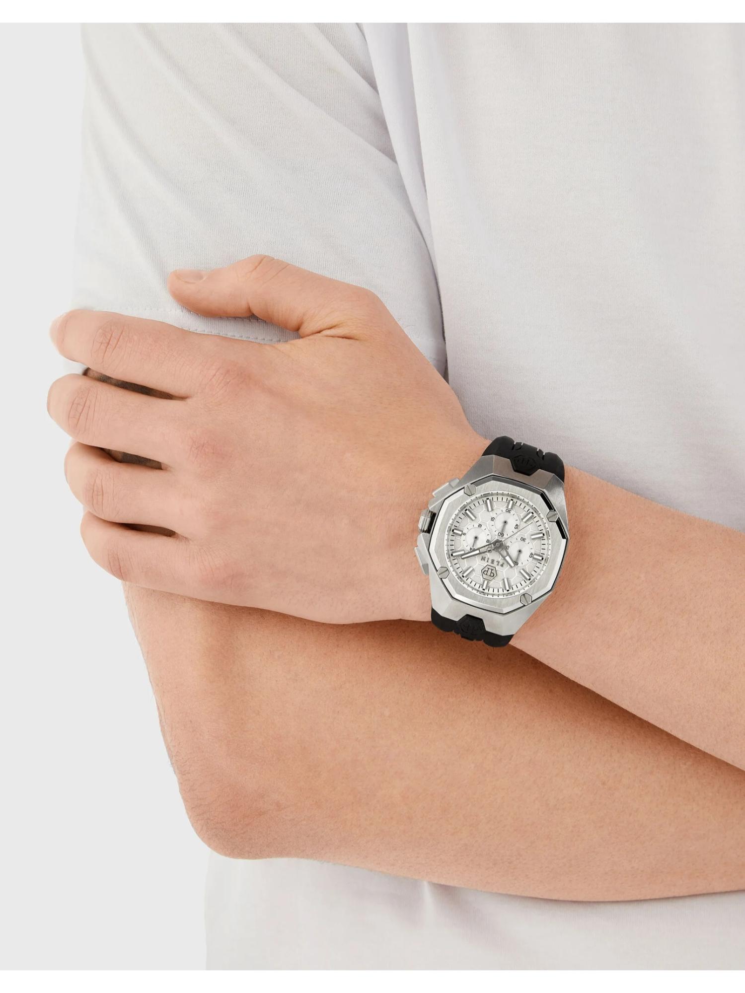 Philipp Plein Men 45 mm Size Grey Dial Analog Watch PWTBA0123