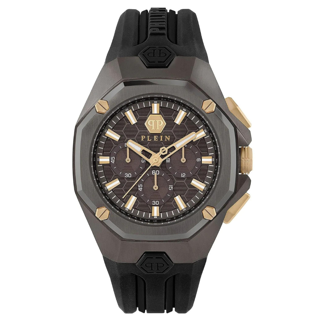 Philipp Plein Men 45 mm Size Brown Dial Analog Watch PWTBA0323