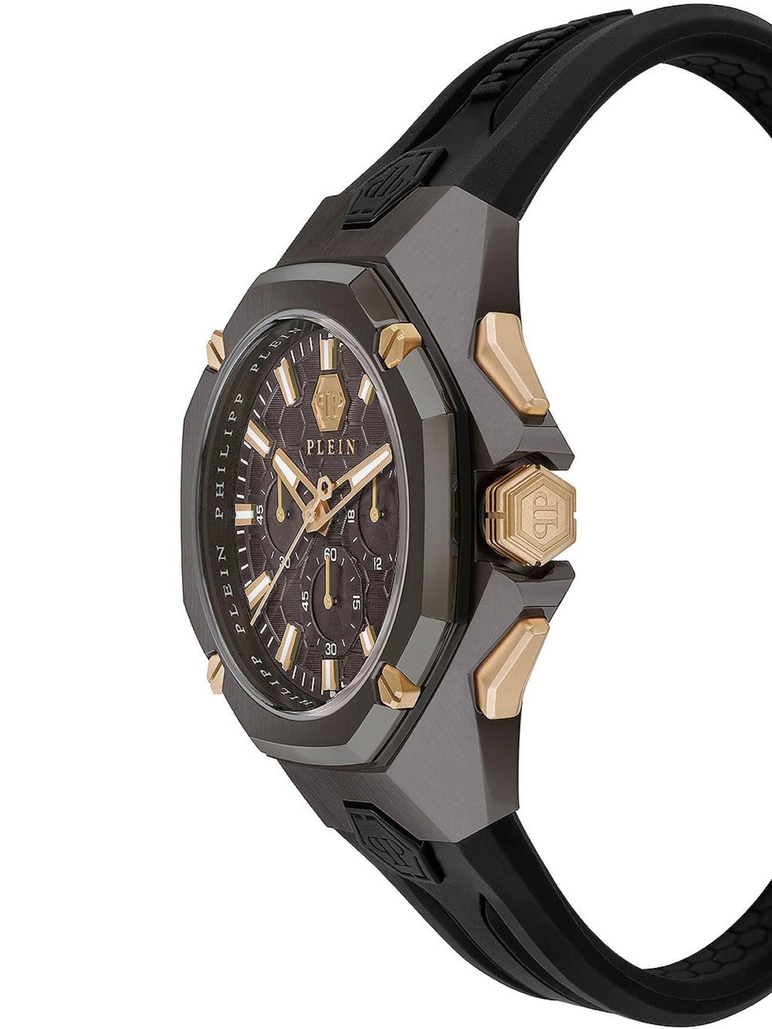 Philipp Plein Men 45 mm Size Brown Dial Analog Watch PWTBA0323