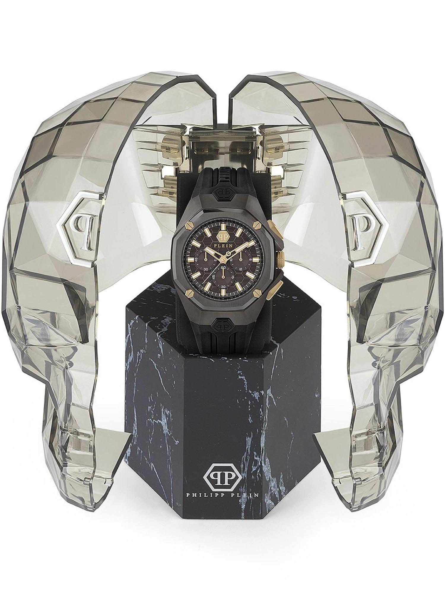 Philipp Plein Men 45 mm Size Brown Dial Analog Watch PWTBA0323