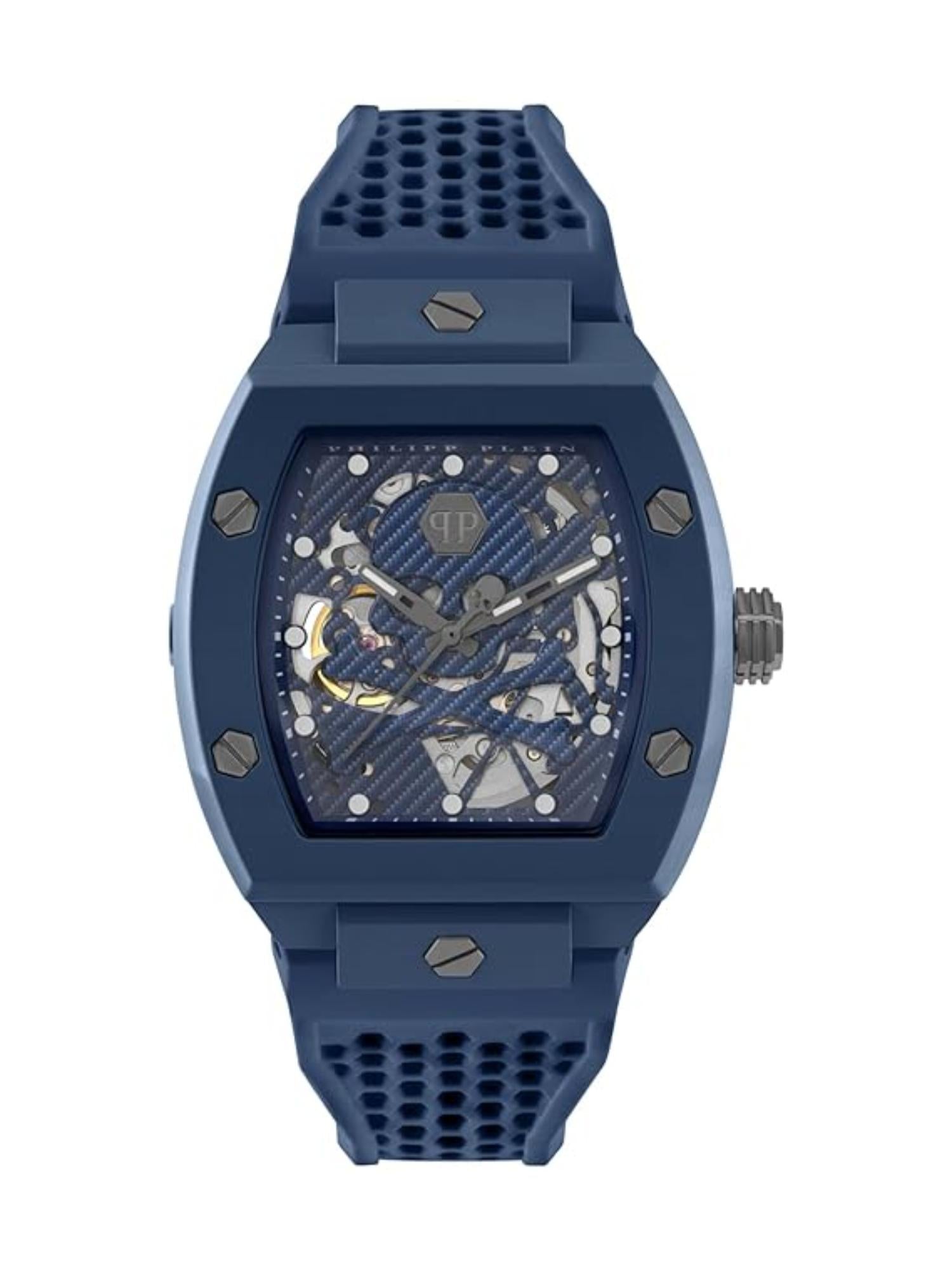 Philipp Plein Men 44 mm Size Blue Dial Analog Watch PWVBA0323