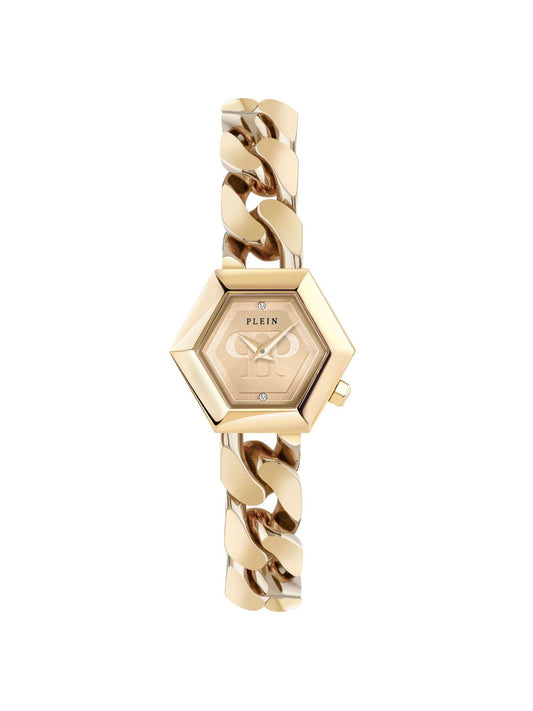 Philipp Plein Women 28 mm Size Gold Dial Analog Watch - PWWBA0323