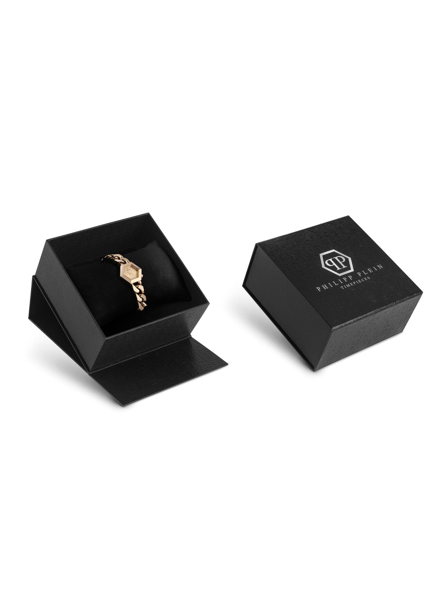 Philipp Plein Women 28 mm Size Gold Dial Analog Watch PWWBA0323