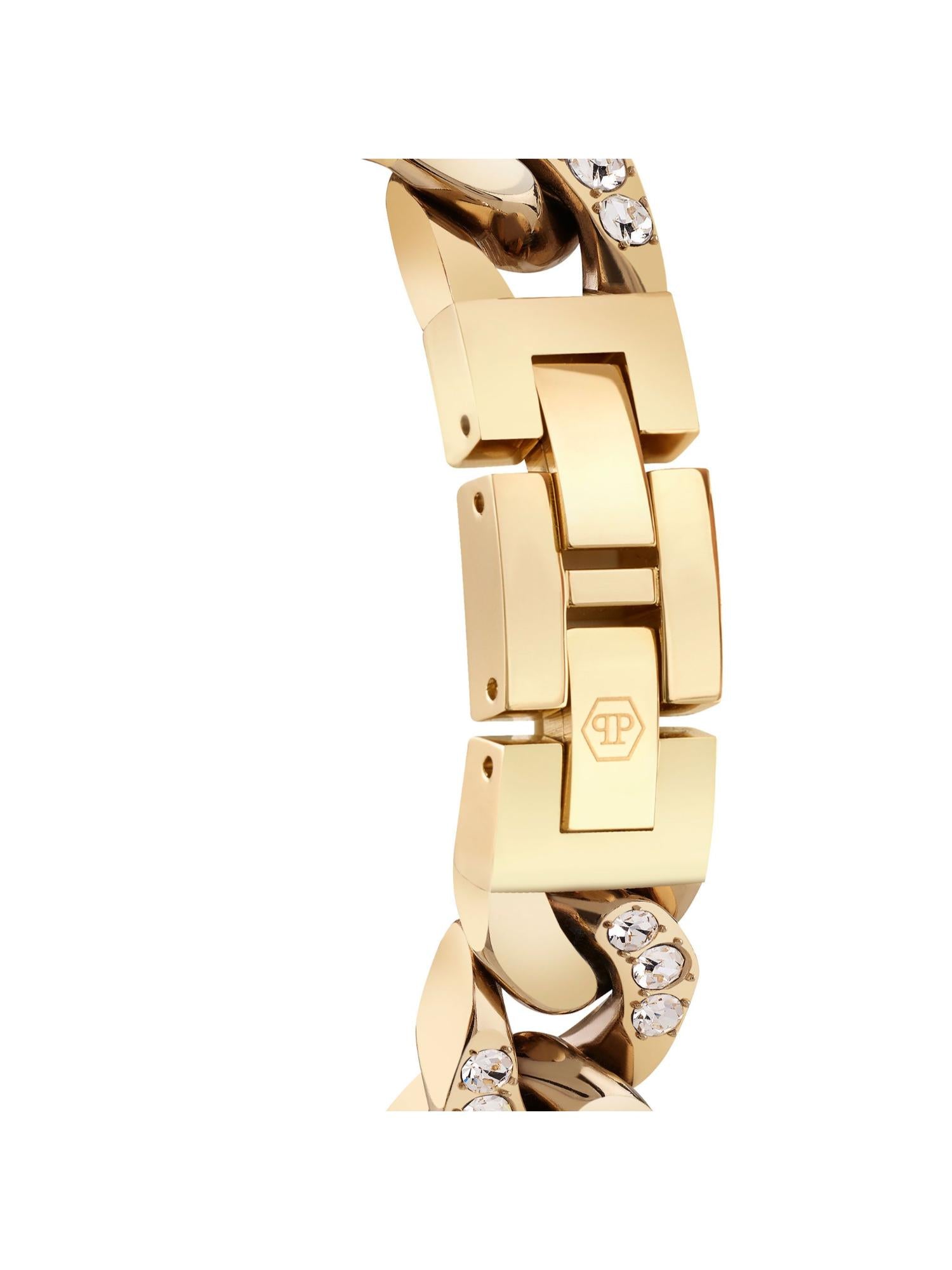 Philipp Plein Women 28 mm Size Gold Dial Analog Watch PWWBA0523