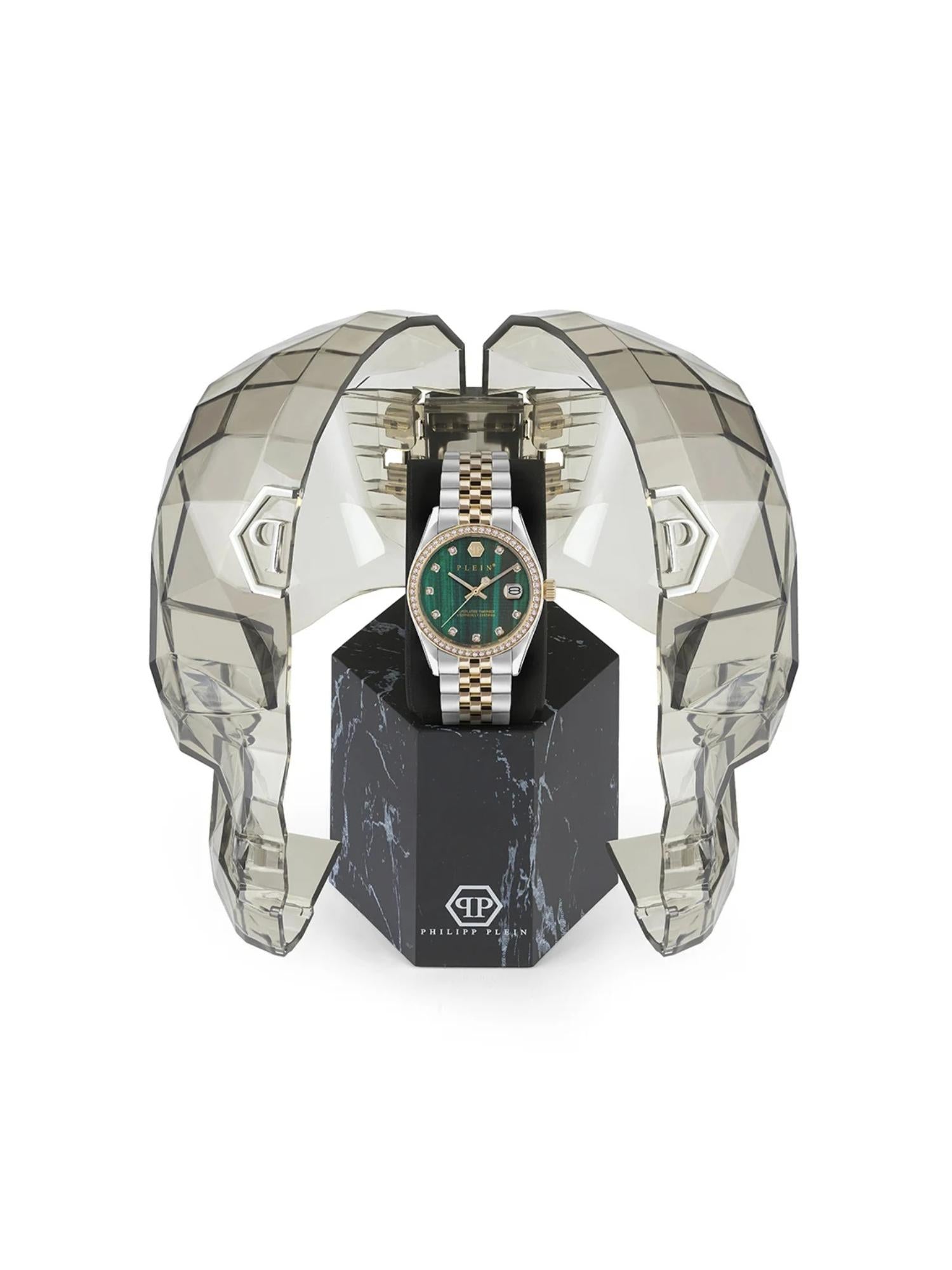 Philipp Plein Women 34 mm Size Green Dial Analog Watch PWYAA0523