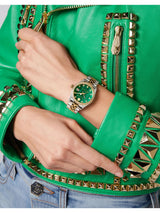Philipp Plein Women 34 mm Size Green Dial Analog Watch PWYAA0523