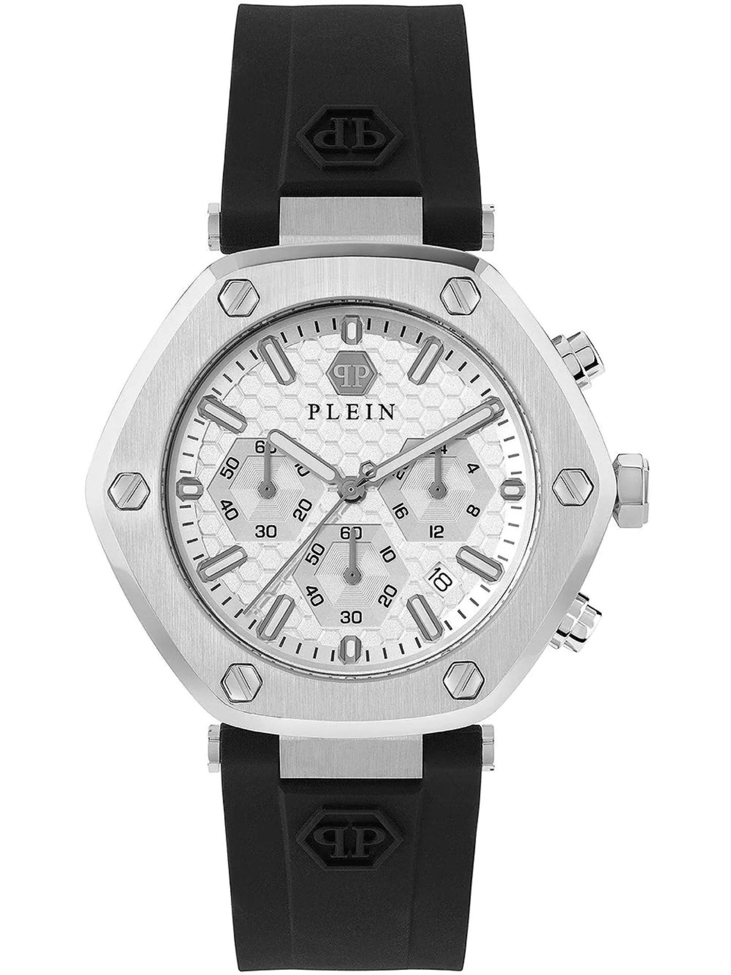 Philipp Plein Men 42 mm Size Silver Dial Analog Watch - PWZBA0123