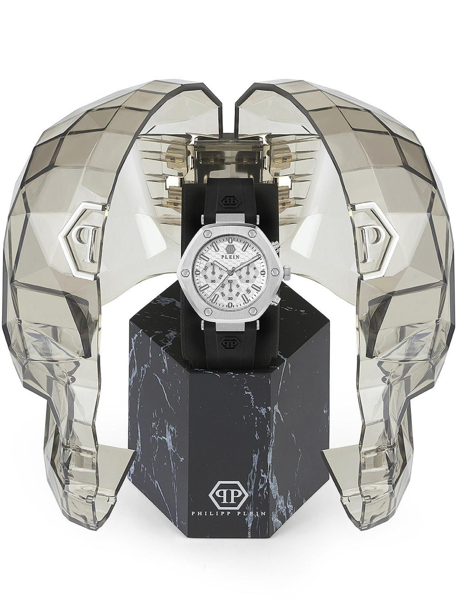 Philipp Plein Men 42 mm Size Silver Dial Analog Watch PWZBA0123